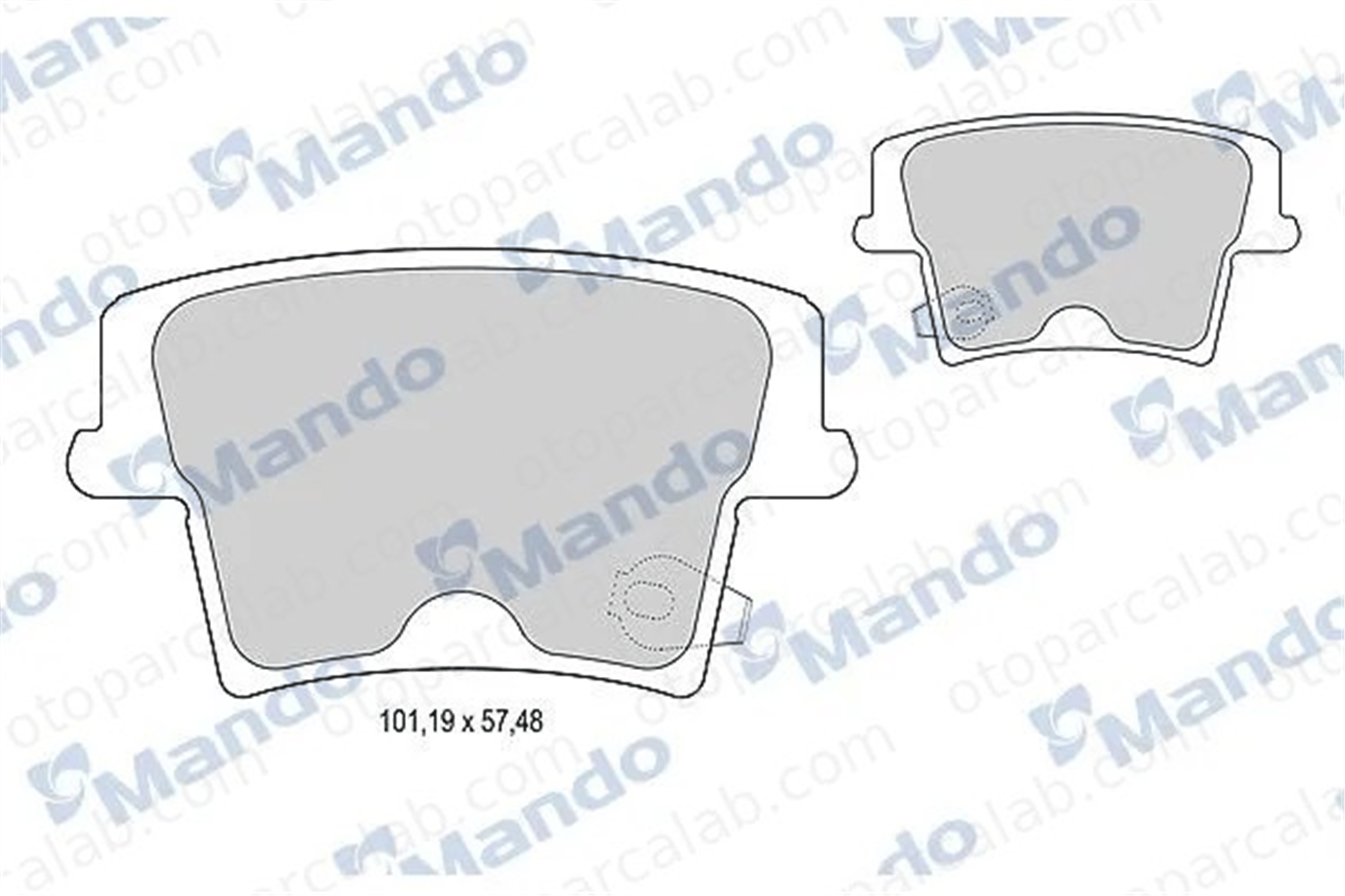 MANDO MBF015446 Fren Disk Balata Arka CHRYSLER 300C 300C Touring MBF015446 5139191AA