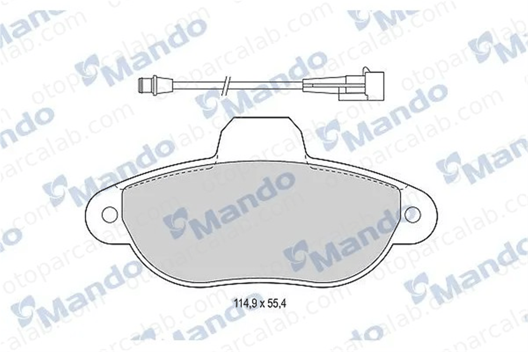 MANDO MBF015497 Fren Disk Balata Ön FIAT PUNTO CINQUECENTO MBF015497 9947976