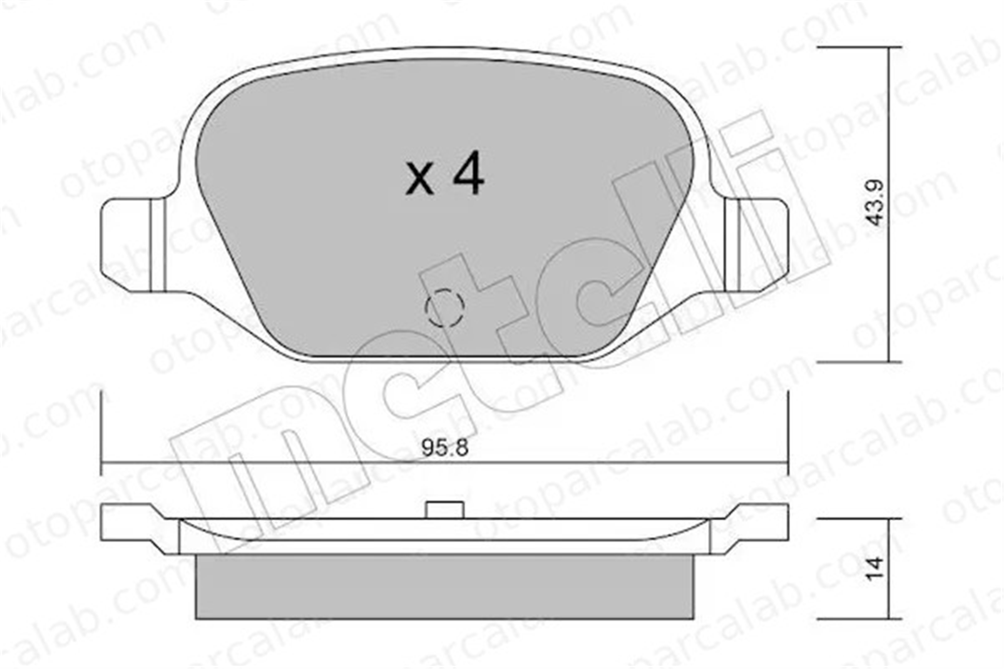 MANDO MBF015505 Fren Disk Balata Arka FIAT PANDA ABARTH 500 / 595 / 695 MBF015505 71752988