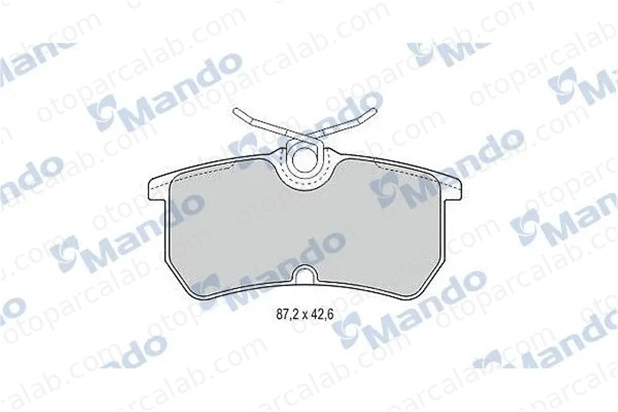 MANDO MBF015513 Fren Disk Balata Arka FORD FIESTA VI FOCUS I MBF015513 1075565