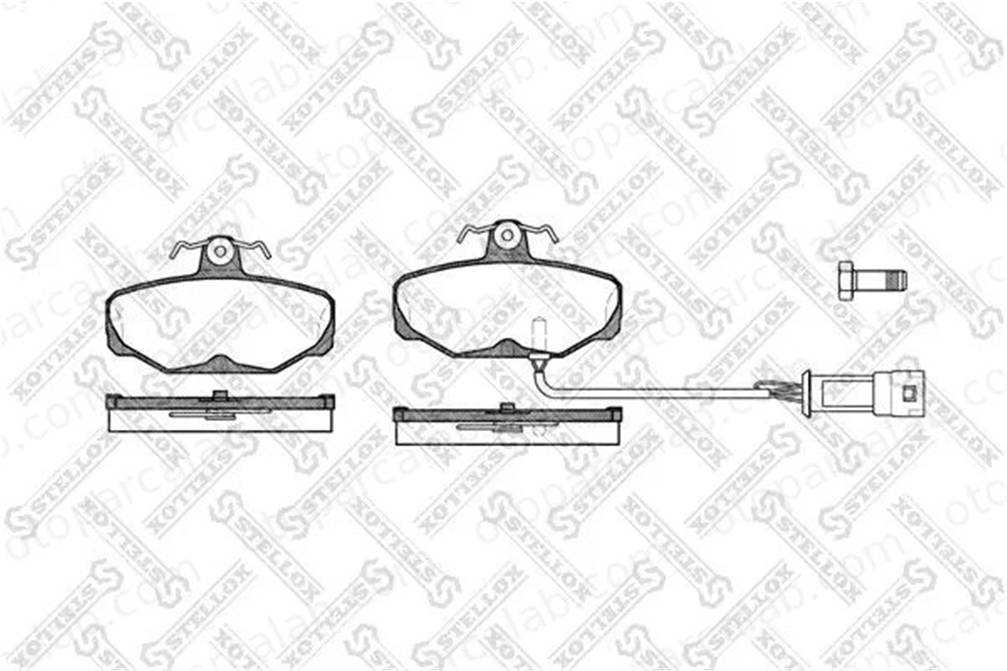 MANDO MBF015514 Fren Disk Balata Arka FORD SIERRA II SIERRA II Hatchback MBF015514 5888547