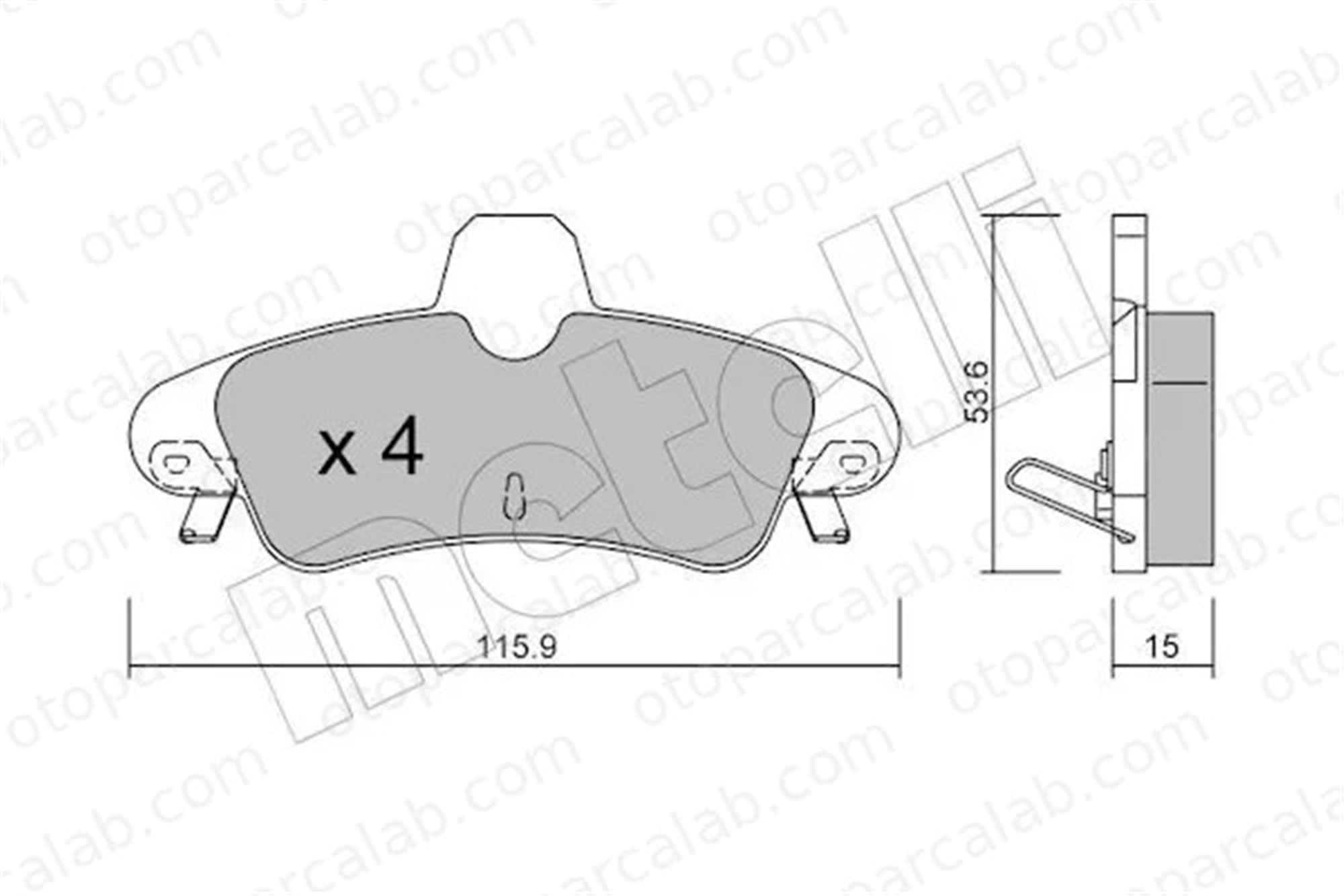 MANDO MBF015521 Fren Disk Balata Arka FORD MONDEO II MONDEO II Sedan MBF015521 1088934