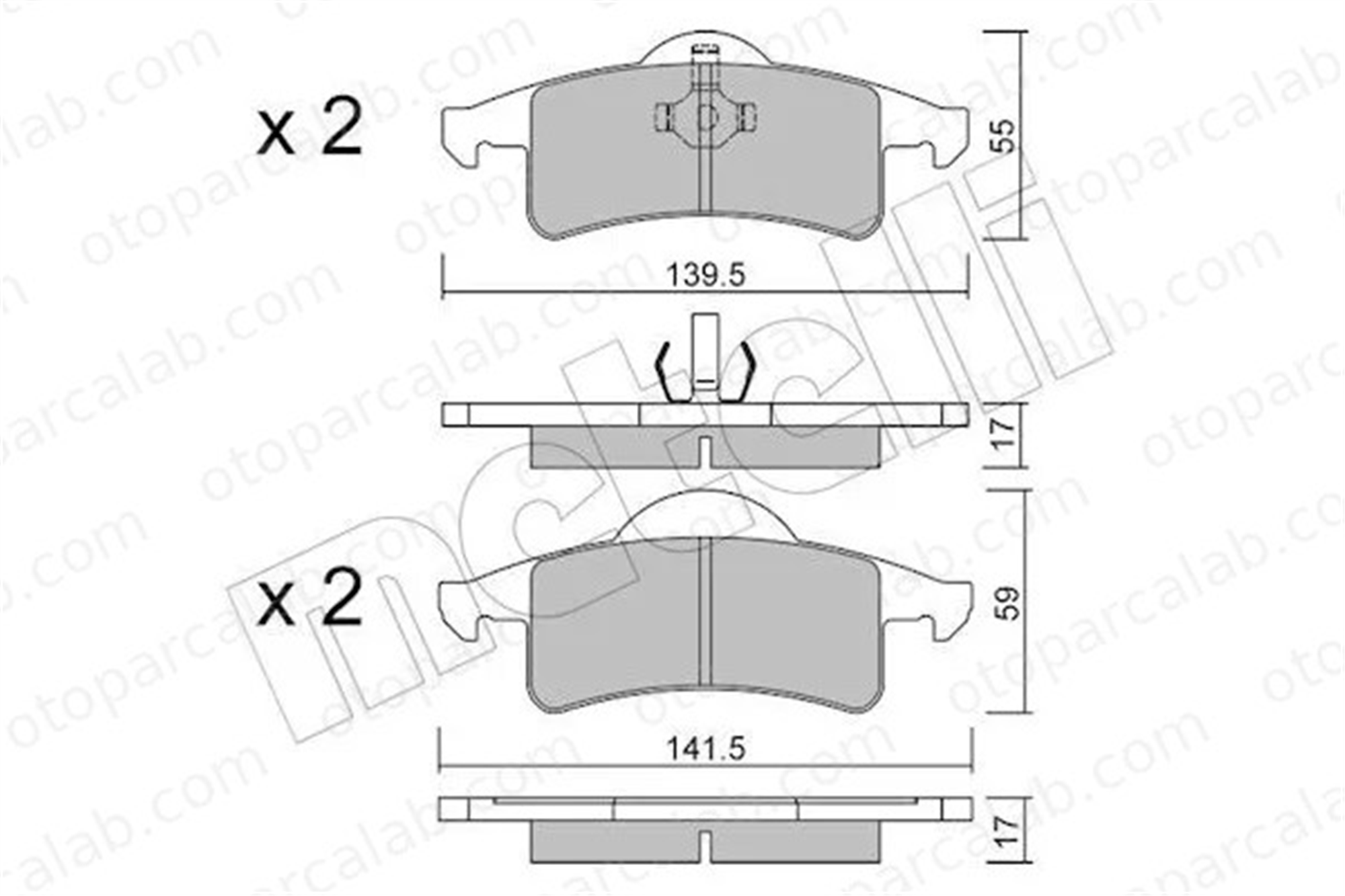 MANDO MBF015577 Fren Disk Balata Arka JEEP GRAND CHEROKEE II MBF015577 5011970AB