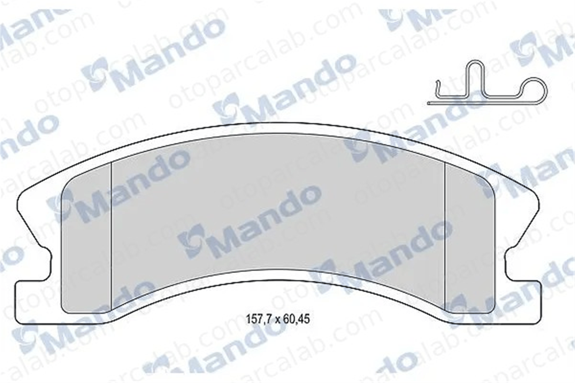 MANDO MBF015578 Fren Disk Balata Ön JEEP GRAND CHEROKEE II MBF015578 5093138AA