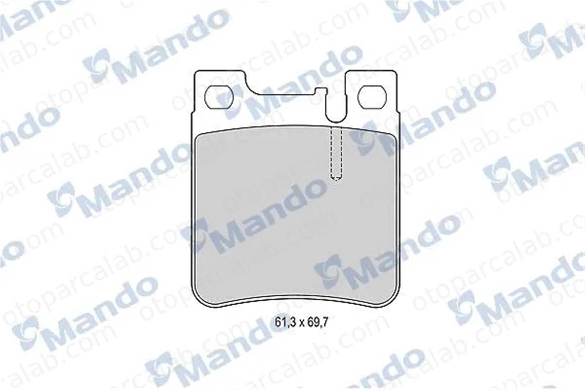 MANDO MBF015655 Fren Disk Balata Arka MERCEDES-BENZ E-SERISI T-Model S-SERISI MBF015655 5143633AA