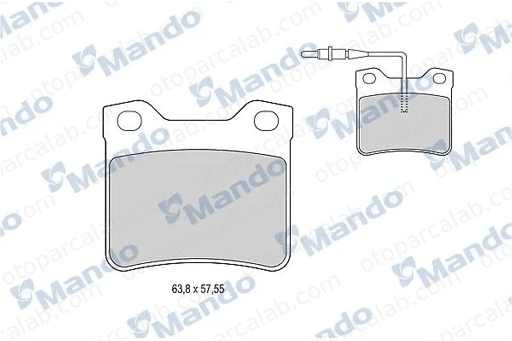 MANDO MBF015658 Fren Disk Balata Arka MERCEDES-BENZ V-SERISI VITO Minibüs/Otobüs MBF015658 24204820