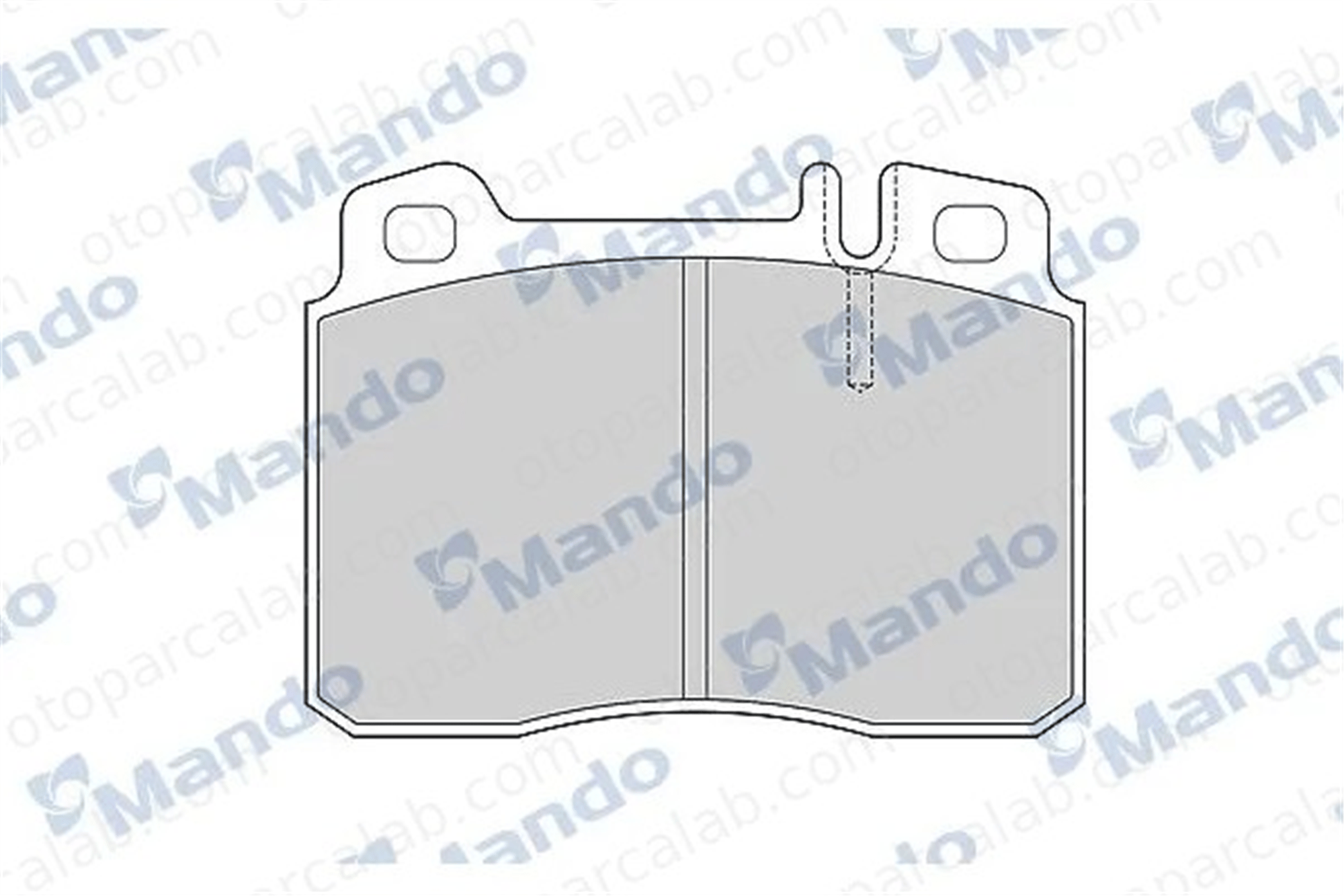 MANDO MBF015659 Fren Disk Balata Ön MERCEDES-BENZ E-SERISI 124 Sedan 24201920 002 420 19 20