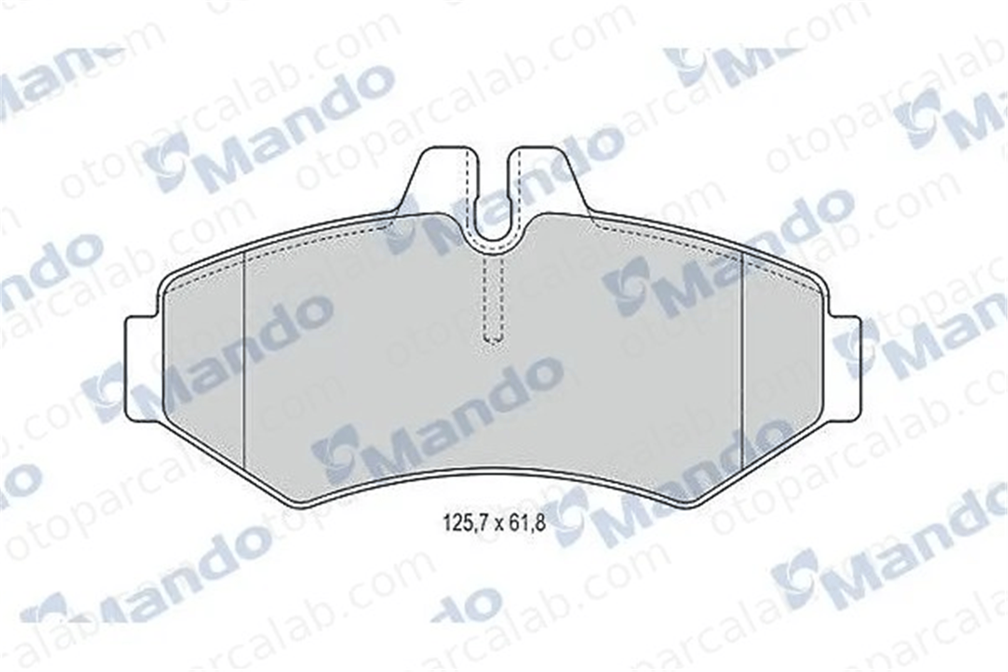 MANDO MBF015662 Fren Disk Balata Arka MERCEDES-BENZ G-SERISI SPRINTER 3-t Panelvan/Van MBF015662 4209720