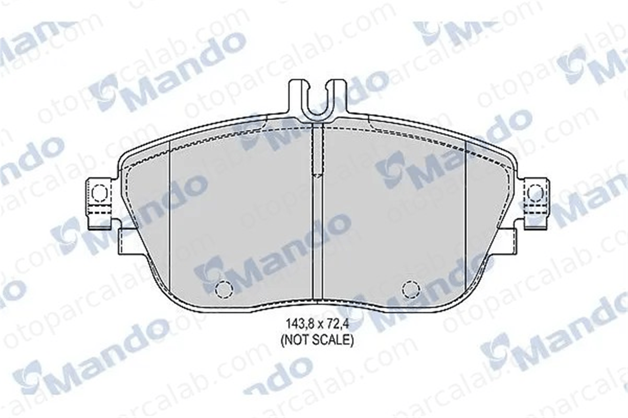 MANDO MBF015680 Fren Disk Balata Ön MERCEDES-BENZ CLA Coupe A-SERISI MBF015680 64204620
