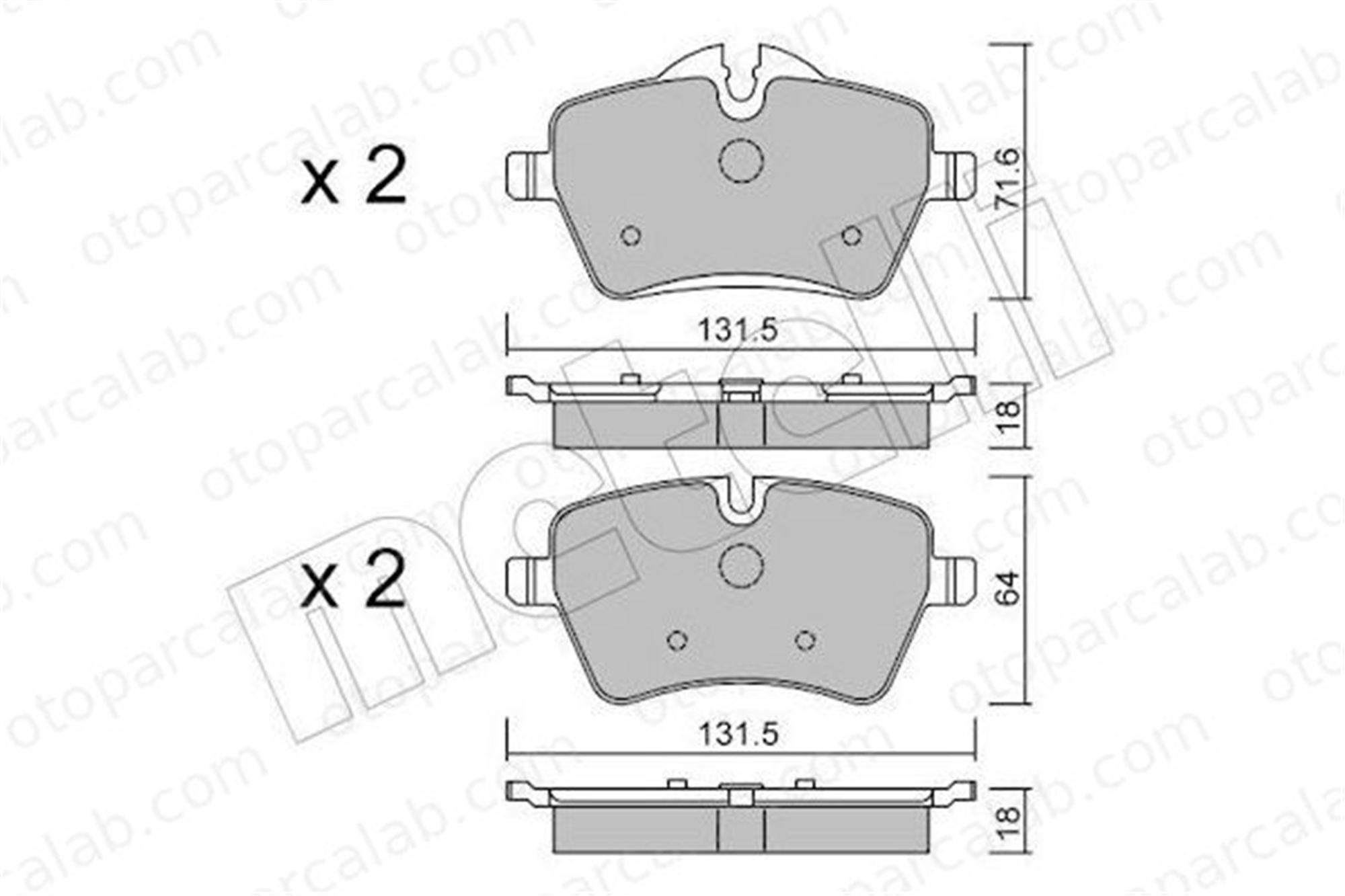 MANDO MBF015698 Fren Disk Balata Ön MINI MINI COUNTRYMAN MINI PACEMAN MBF015698 34116770251
