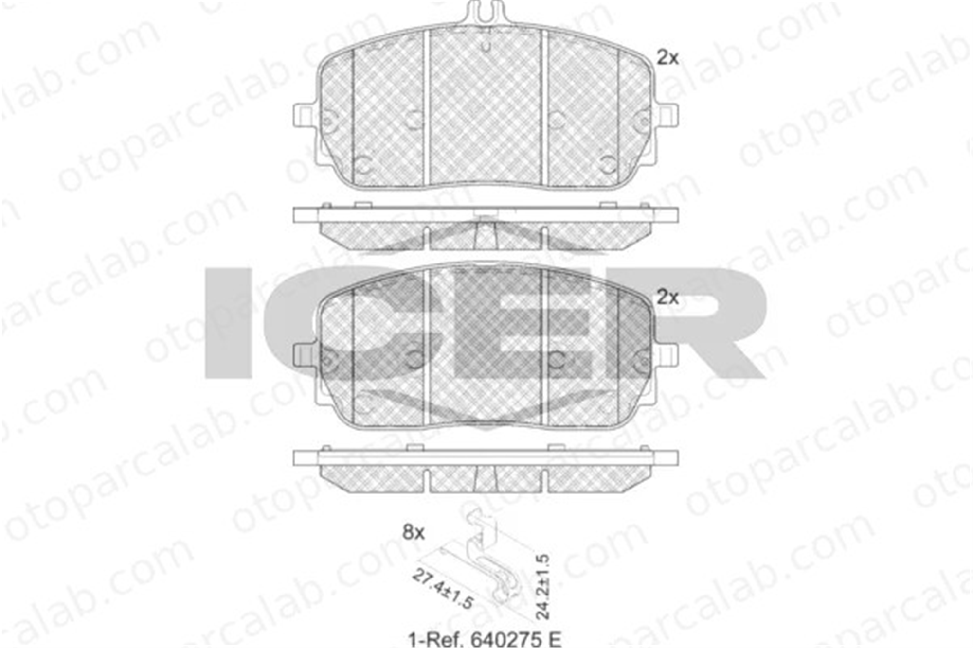 MANDO MBF015772 Fren Disk Balata Arka MERCEDES-BENZ GLC GLC Coupe MBF015772 425208