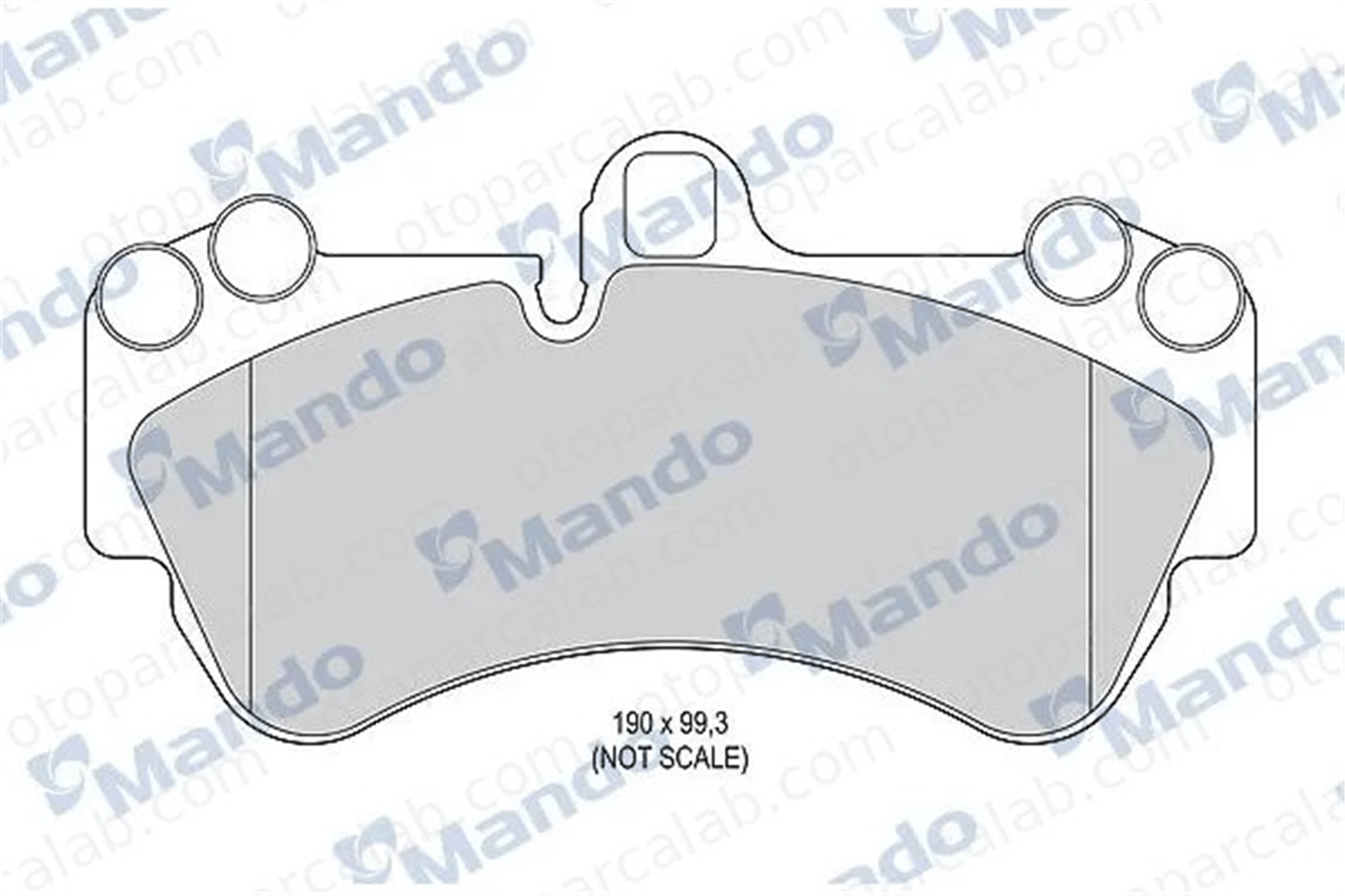 MANDO MBF015783 Fren Disk Balata Ön VW TOUAREG PORSCHE CAYENNE MBF015783 95535193900