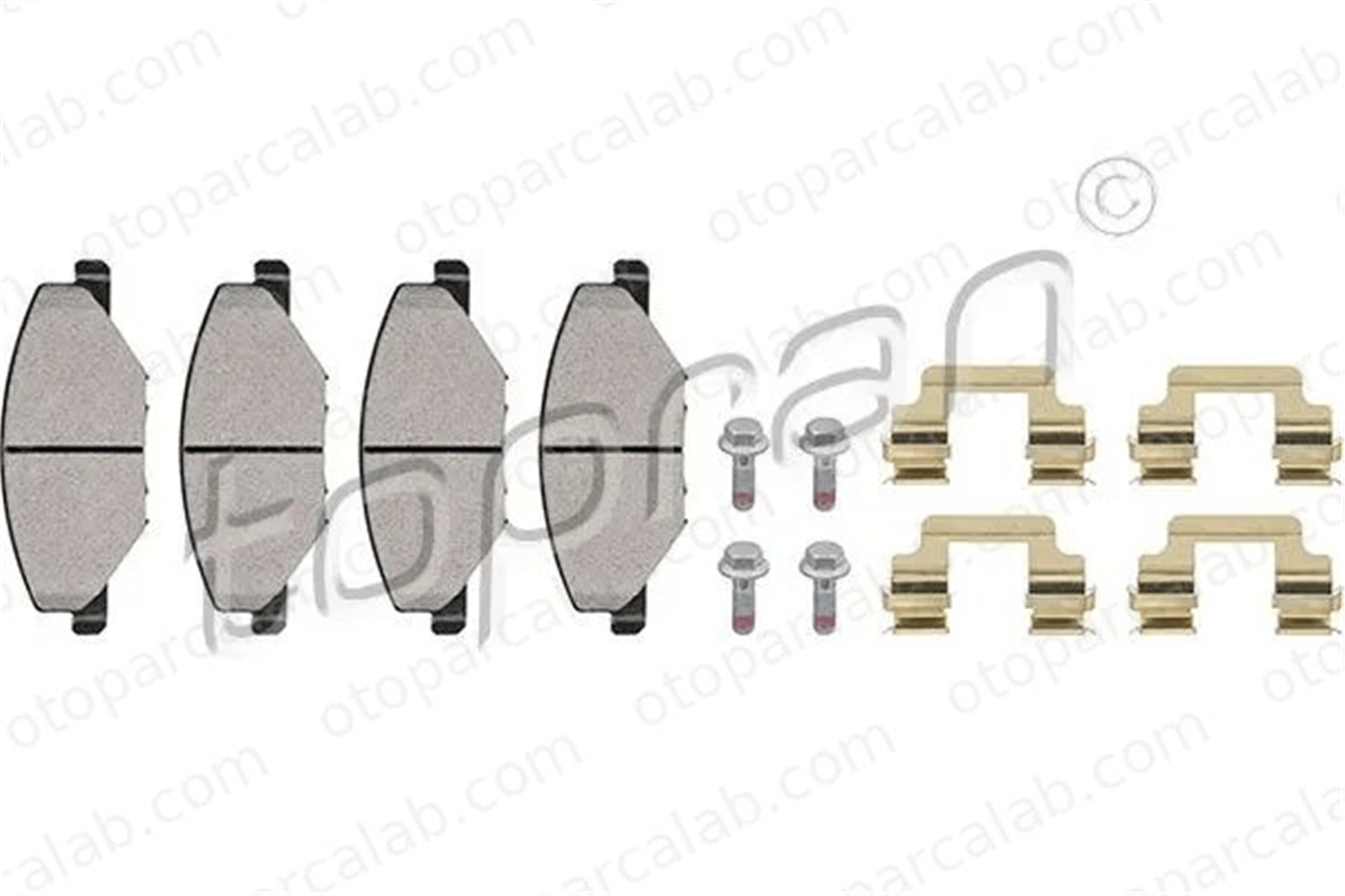 MANDO MBF015812 Fren Disk Balata Ön SKODA FABIA II Combi FABIA II MBF015812 6RU698151