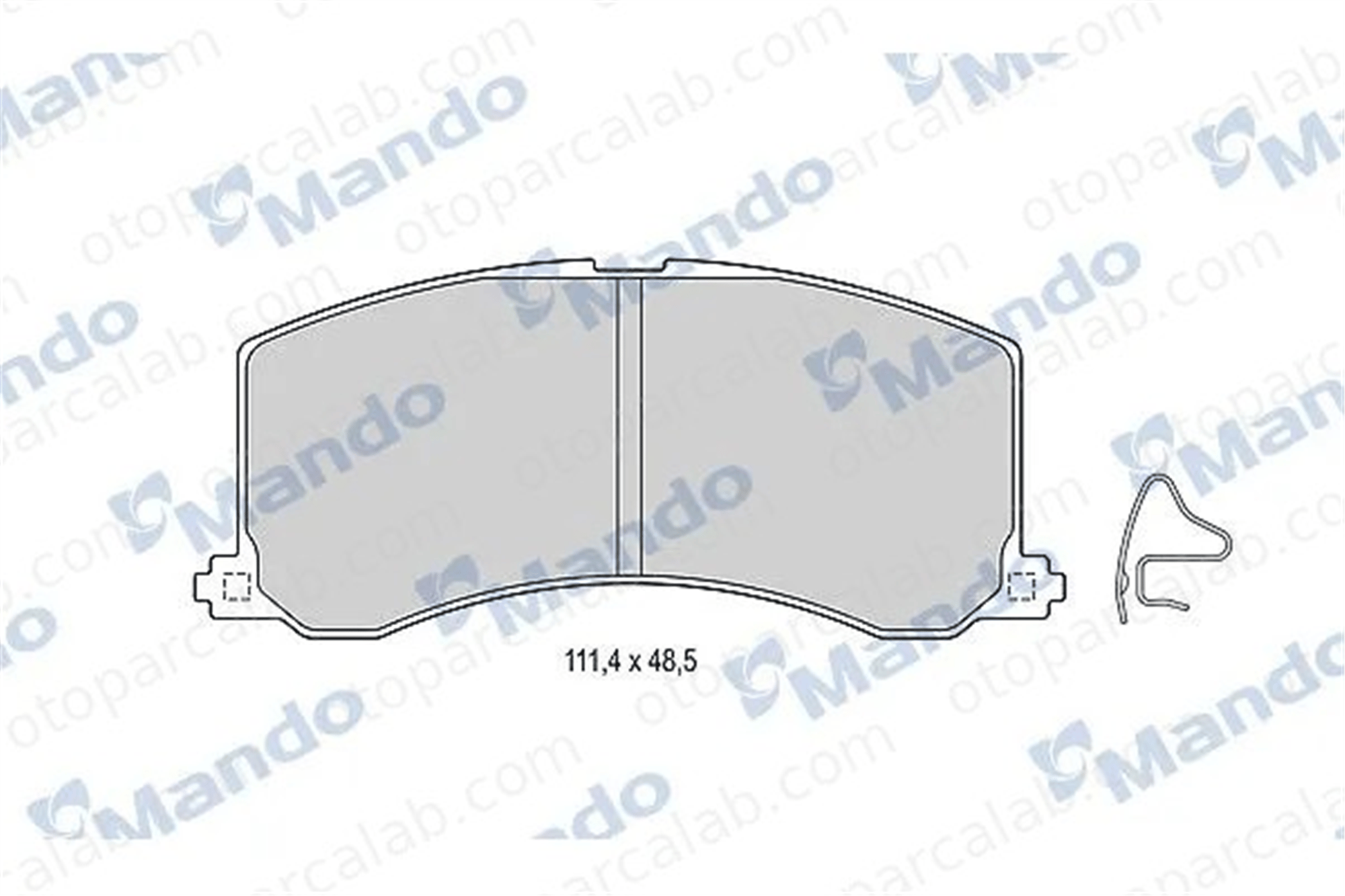 MANDO MBF015834 Fren Disk Balata Ön SUZUKI BALENO Station wagon BALENO MBF015834 5510161G50000