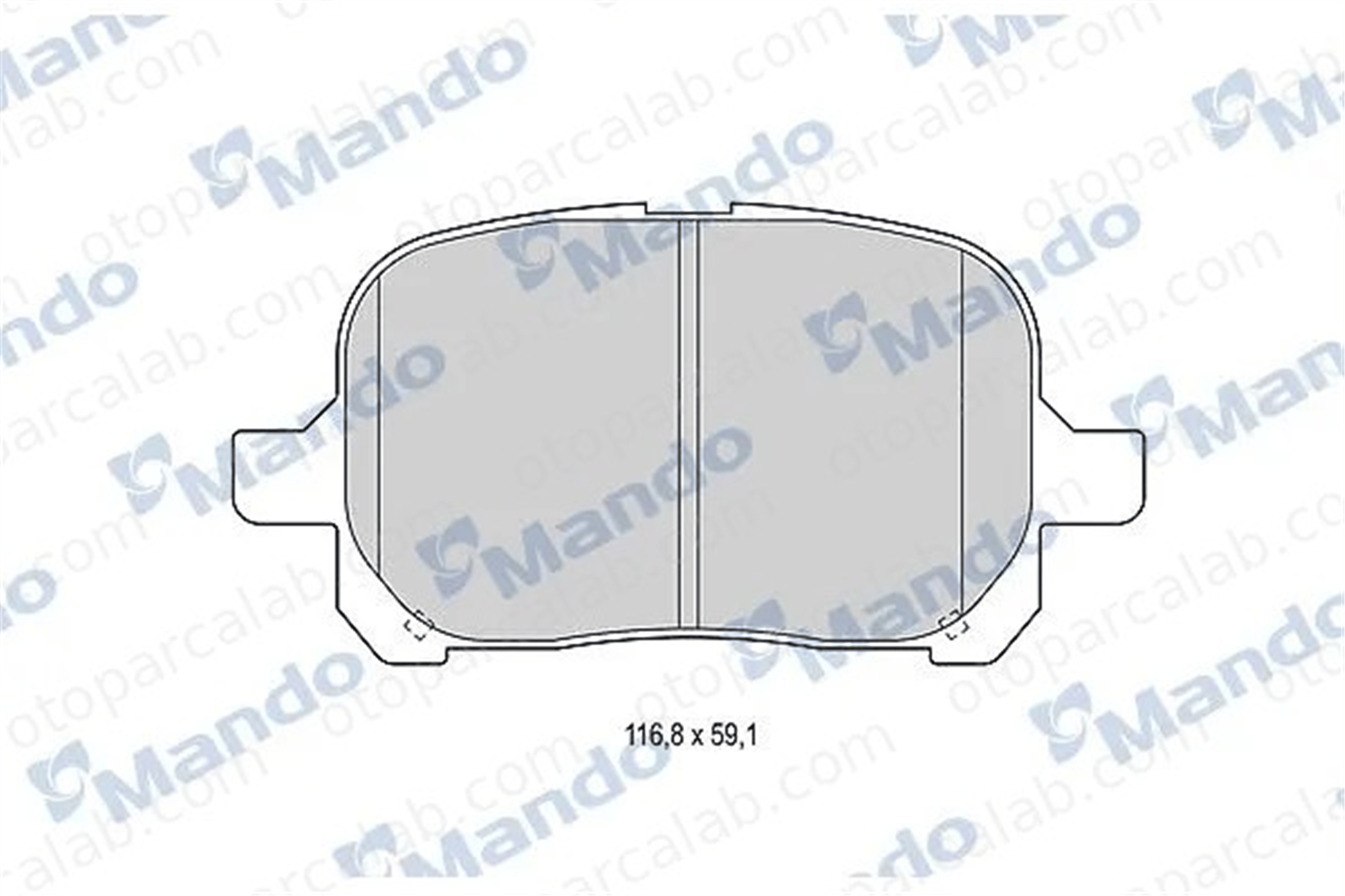 MANDO MBF015857 Fren Disk Balata Ön TOYOTA CAMRY LEXUS RX MBF015857 446520550