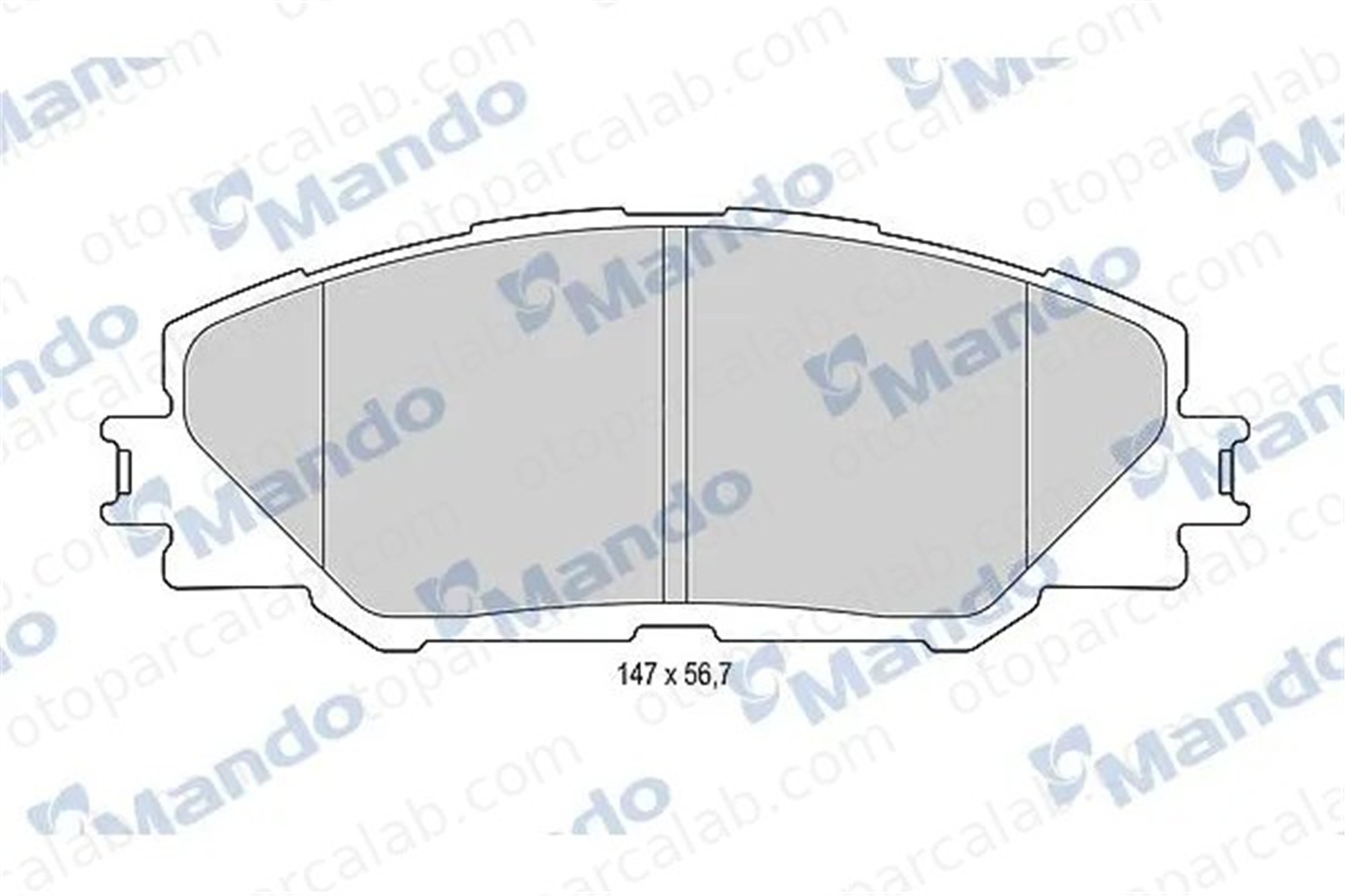 MANDO MBF015875 Fren Disk Balata Ön TOYOTA RAV 4 IV RAV 4 III MBF015875 446502230