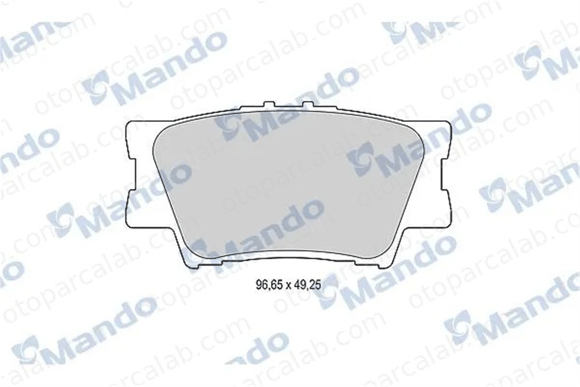 MANDO MBF015876 Fren Disk Balata Arka TOYOTA CAMRY Sedan RAV 4 IV MBF015876 446675010