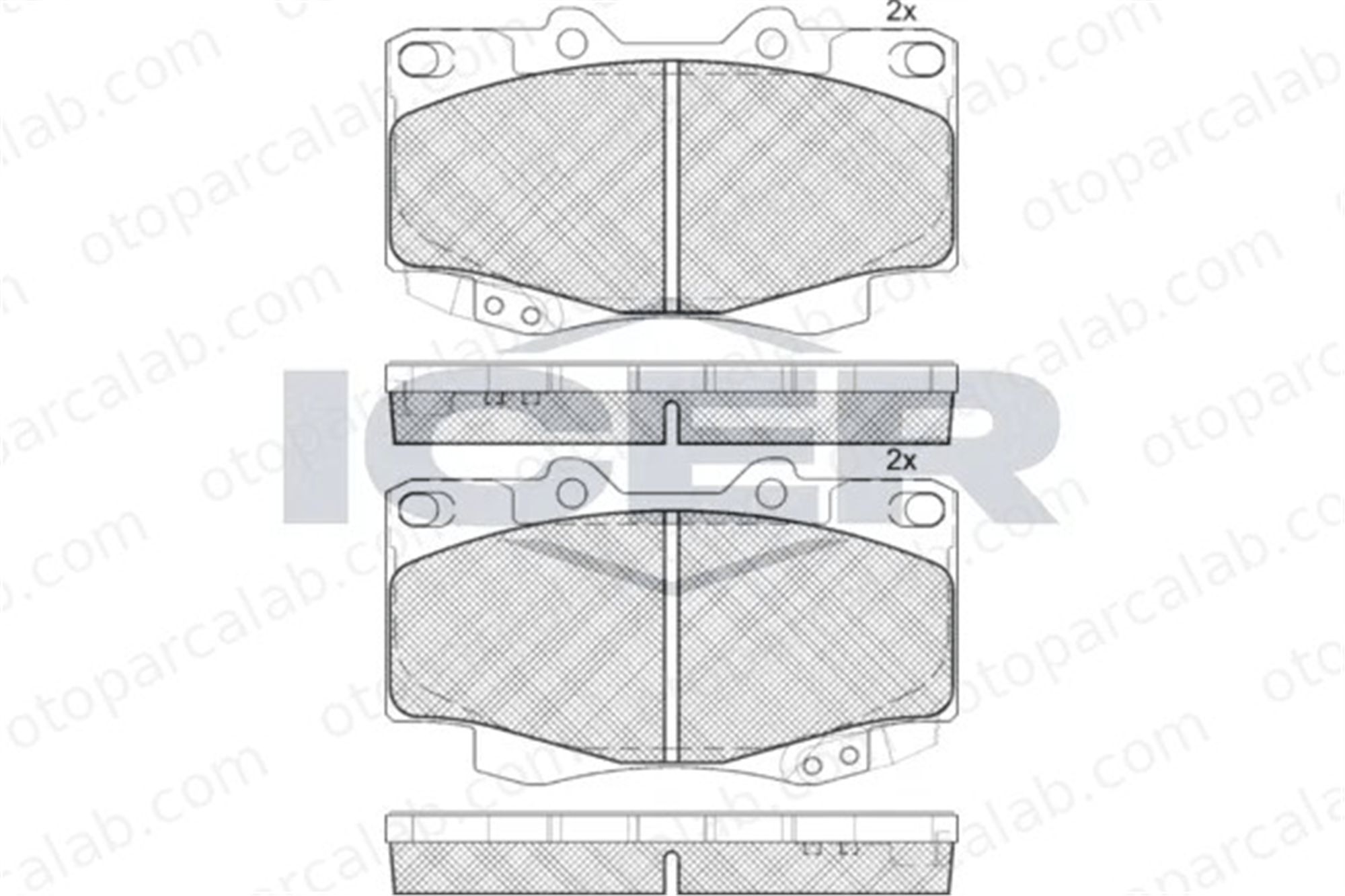 MANDO MBF015878 Fren Disk Balata Ön TOYOTA HILUX VII Pick-up HILUX VI Pick-up MBF015878 446504030