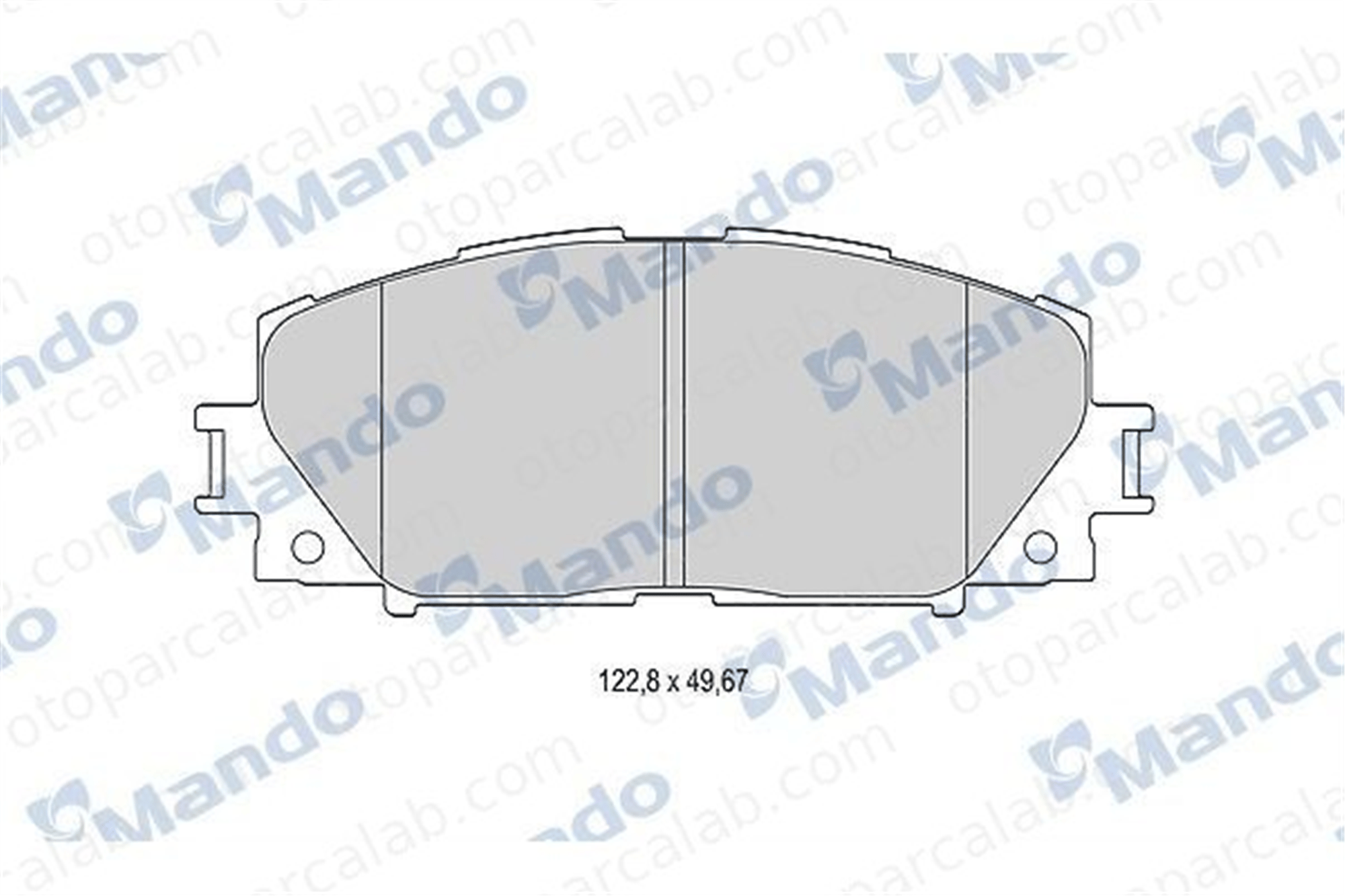 MANDO MBF015881 Fren Disk Balata Ön TOYOTA YARIS PRIUS MBF015881 3501140G08