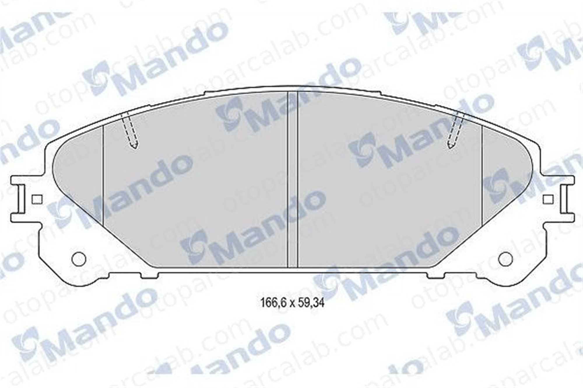 MANDO MBF015886 Fren Disk Balata Ön TOYOTA RAV 4 V RAV 4 IV MBF015886 44650E010