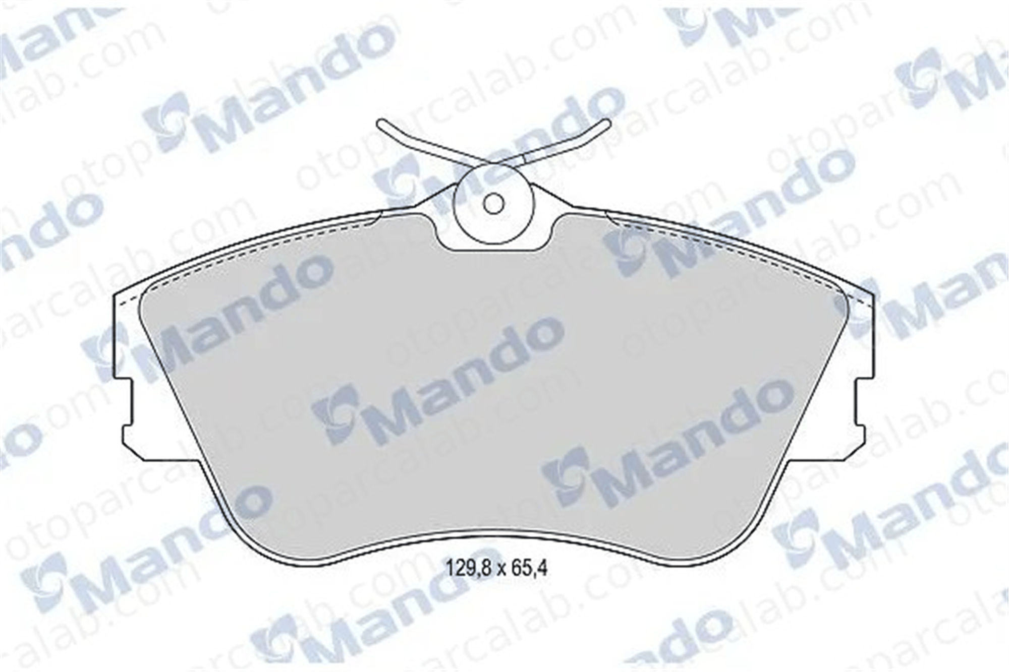MANDO MBF015893 Fren Disk Balata Ön VW TRANSPORTER T4 Minibüs/Otobüs TRANSPORTER T4 Panelvan/Van MBF015893 701698151D