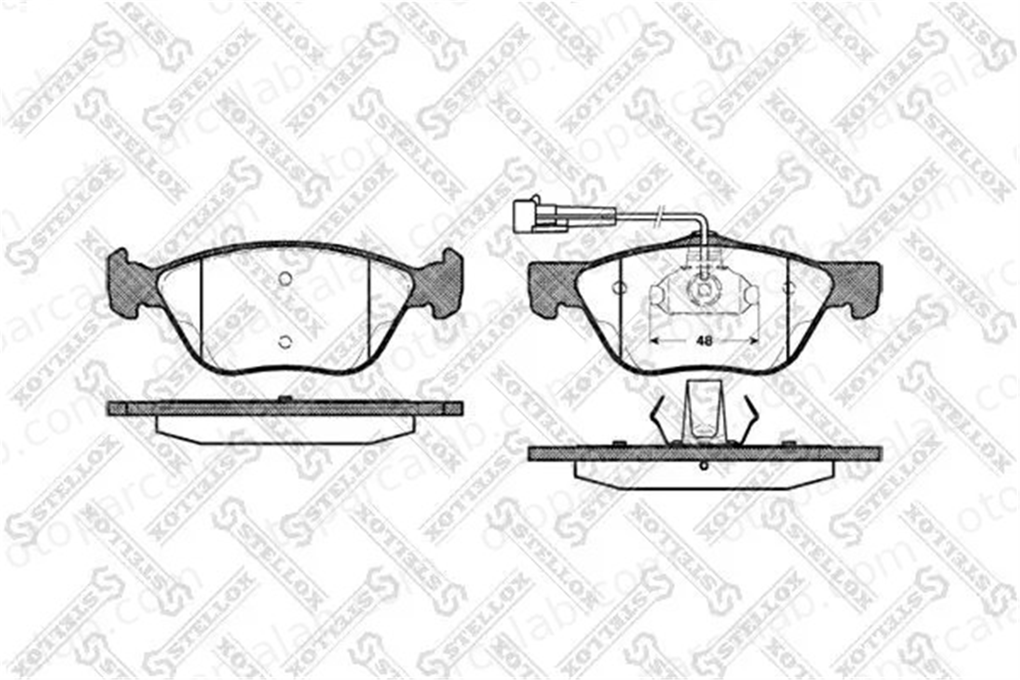 MANDO MBF015953 Fren Disk Balata Ön ALFA ROMEO 156 Sportwagon 156 MBF015953 9947936