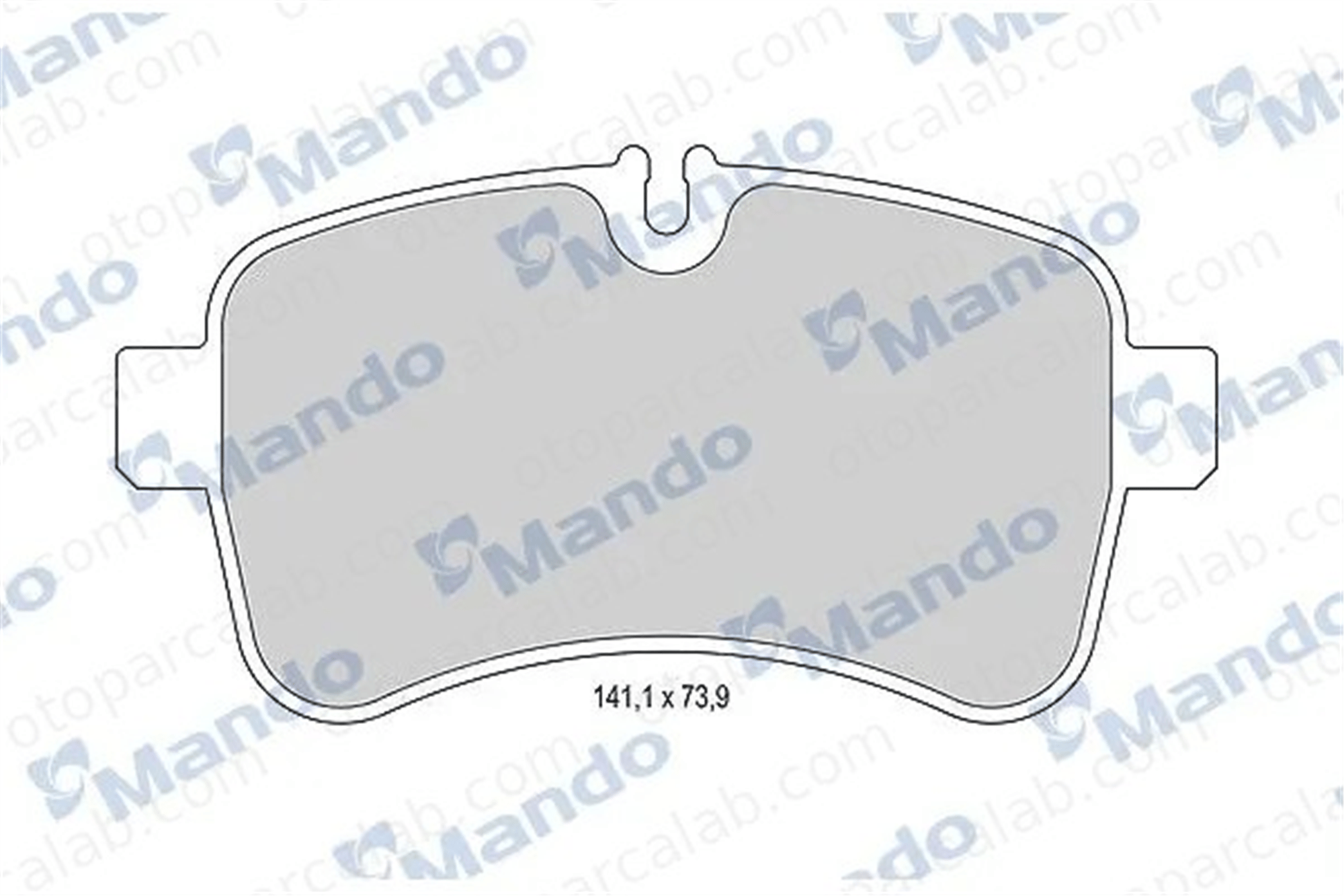 MANDO MBF015964 Fren Disk Balata Arka IVECO DAILY IV Panelvan/Van DAILY IV Platform şasi 42555917 500055564