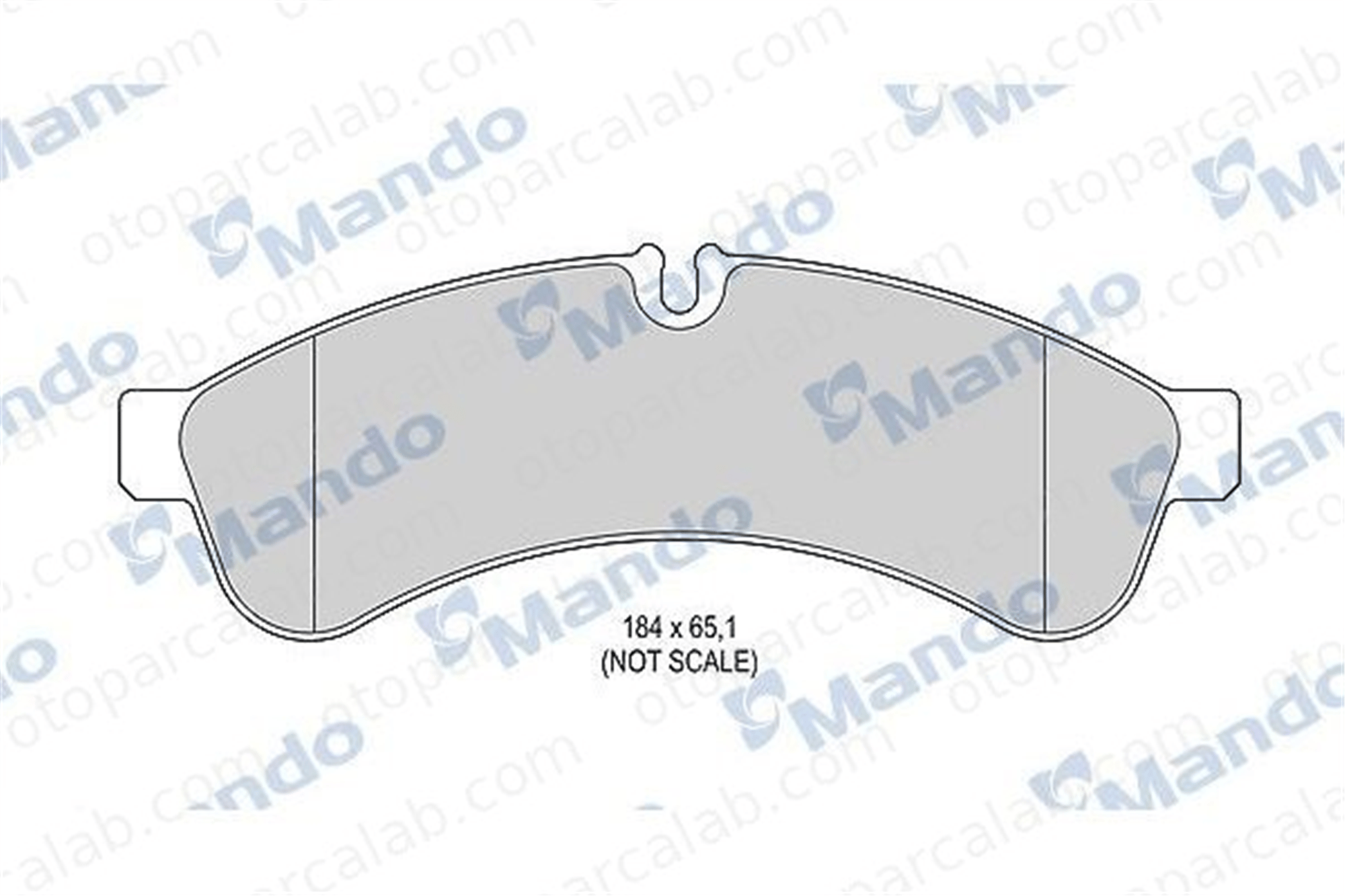 MANDO MBF015967 Fren Disk Balata Arka IVECO DAILY IV Platform şasi DAILY IV Panelvan/Van MBF015967 42555633