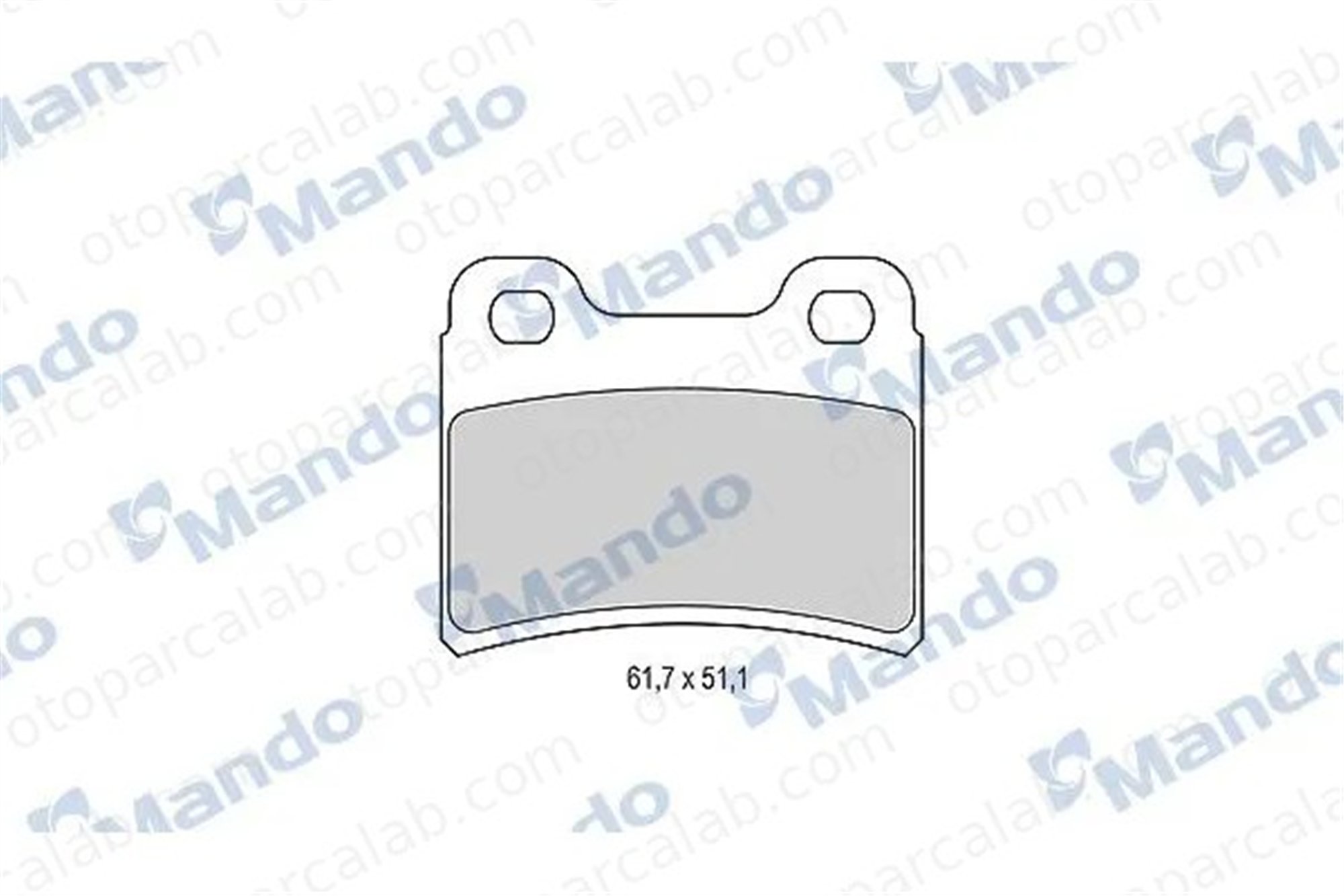 MANDO MBF015976 Fren Disk Balata Arka FORD ESCORT V ESCORT VI MBF015976 1095598