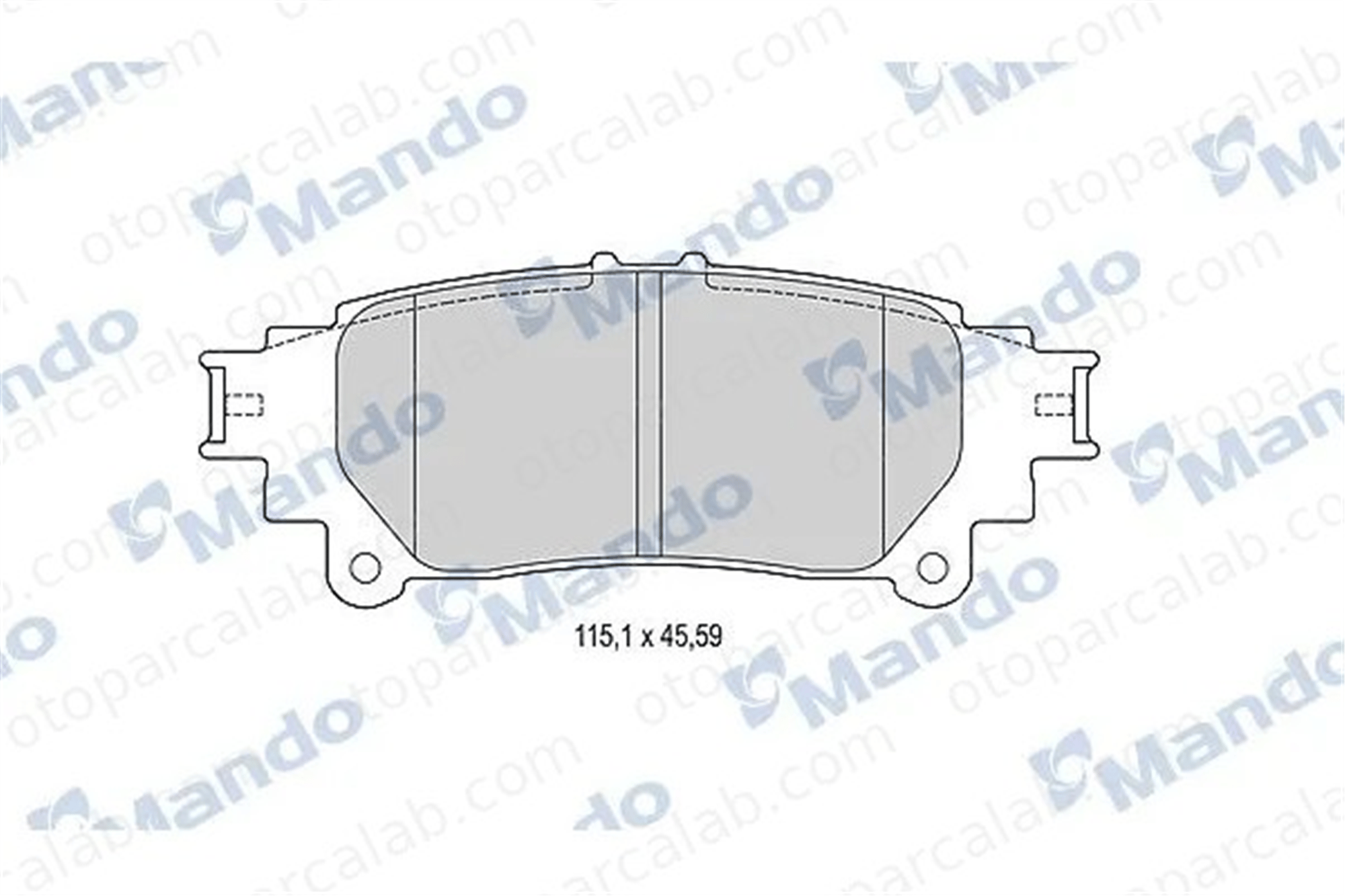 MANDO MBF015981 Fren Disk Balata Arka TOYOTA MIRAI PRIUS PLUS MBF015981 44660E010