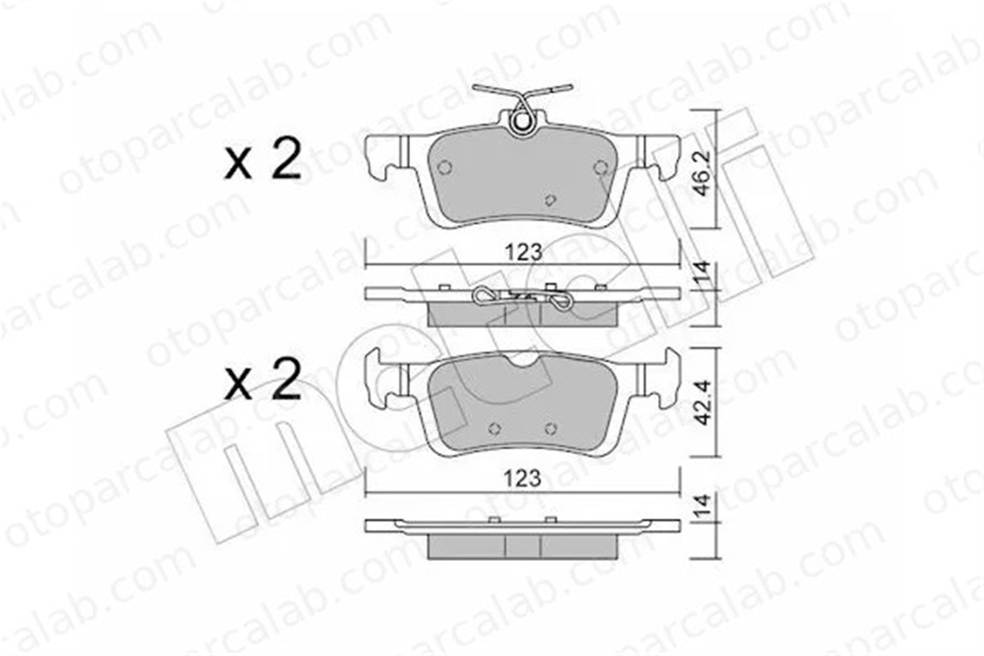 MANDO MBF016012 Fren Disk Balata Arka FORD FIESTA VII MBF016012 2123543