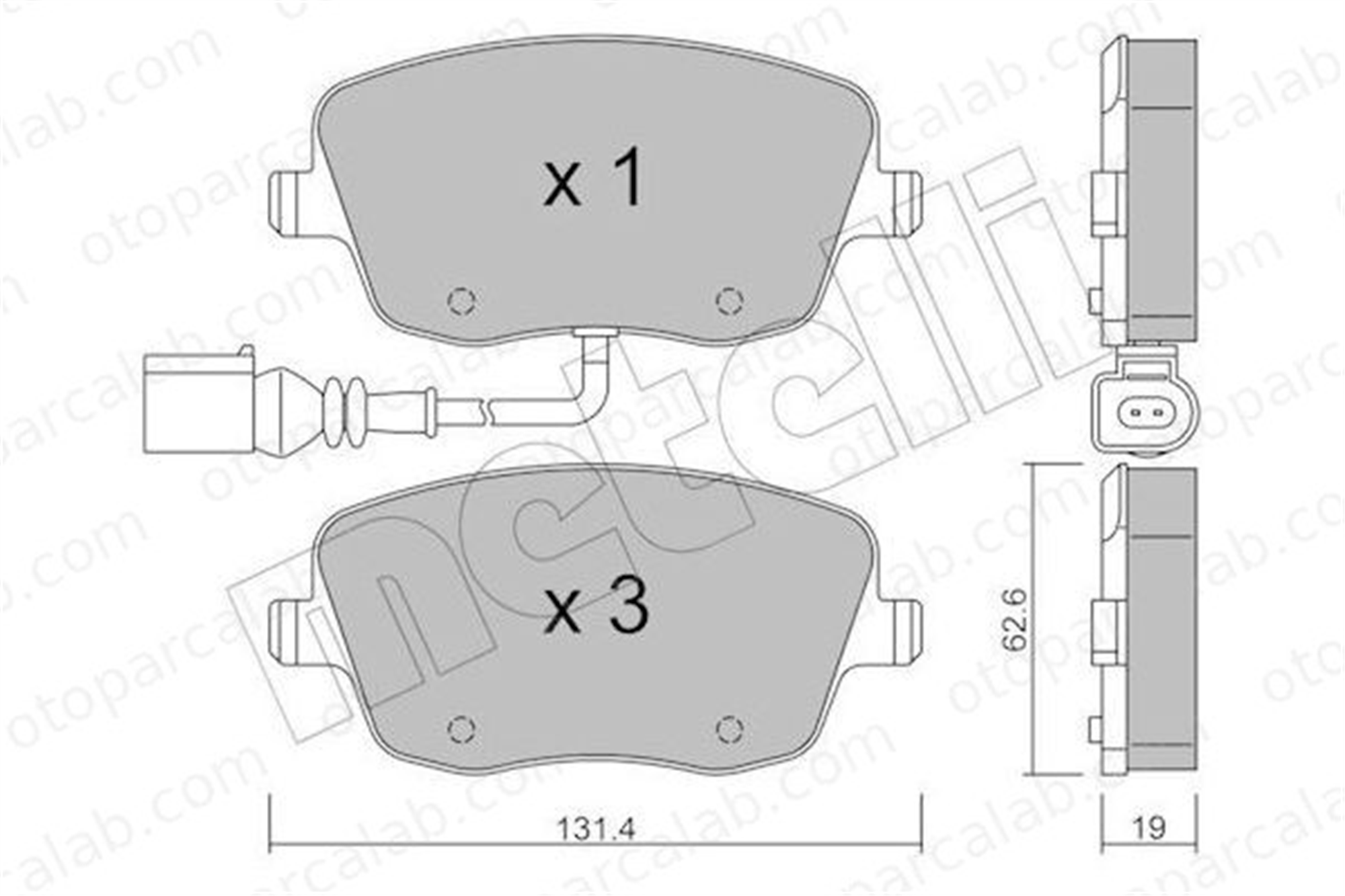 MANDO MBF016024 Fren Disk Balata Ön SEAT IBIZA III VW POLO MBF016024 6Q0698151C