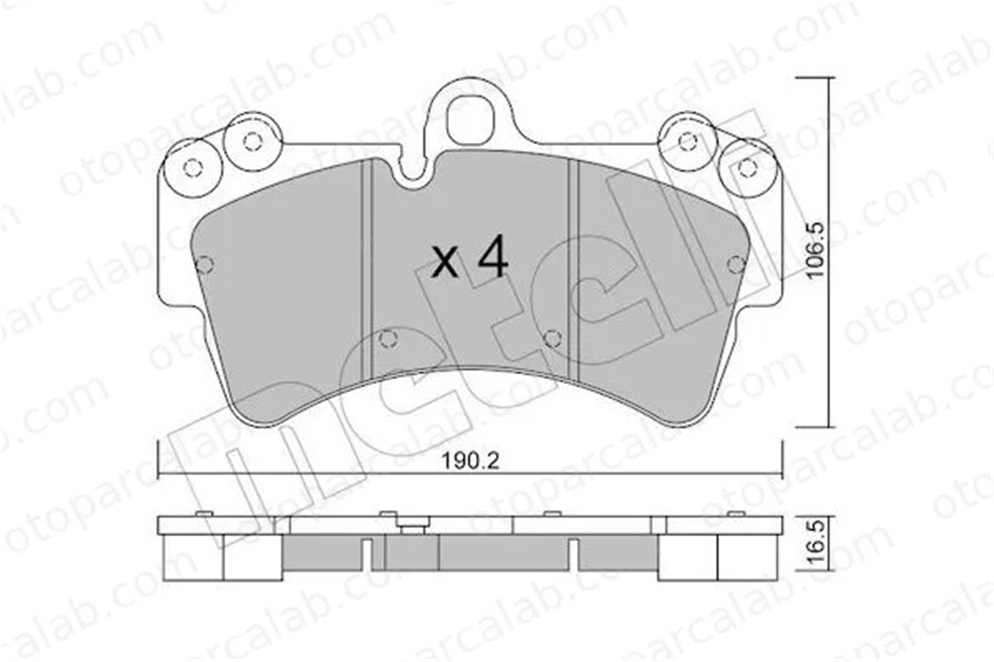 MANDO MBF01C0446 Fren Disk Balata Ön AUDI Q7 VW TOUAREG MBF01C0446 7L0698151A
