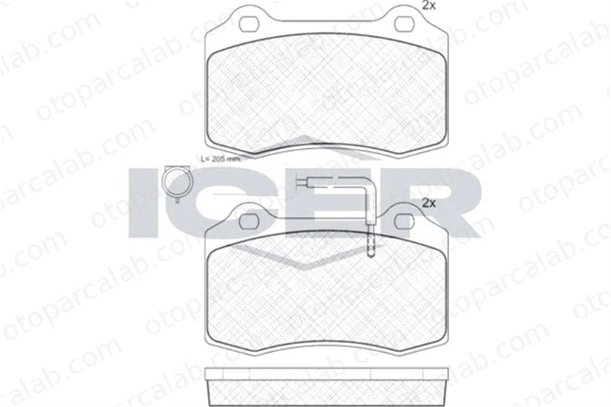 MANDO MBF01C0792 Fren Disk Balata Ön CHRYSLER VIPER VIPER Convertible MBF01C0792 4897218AB