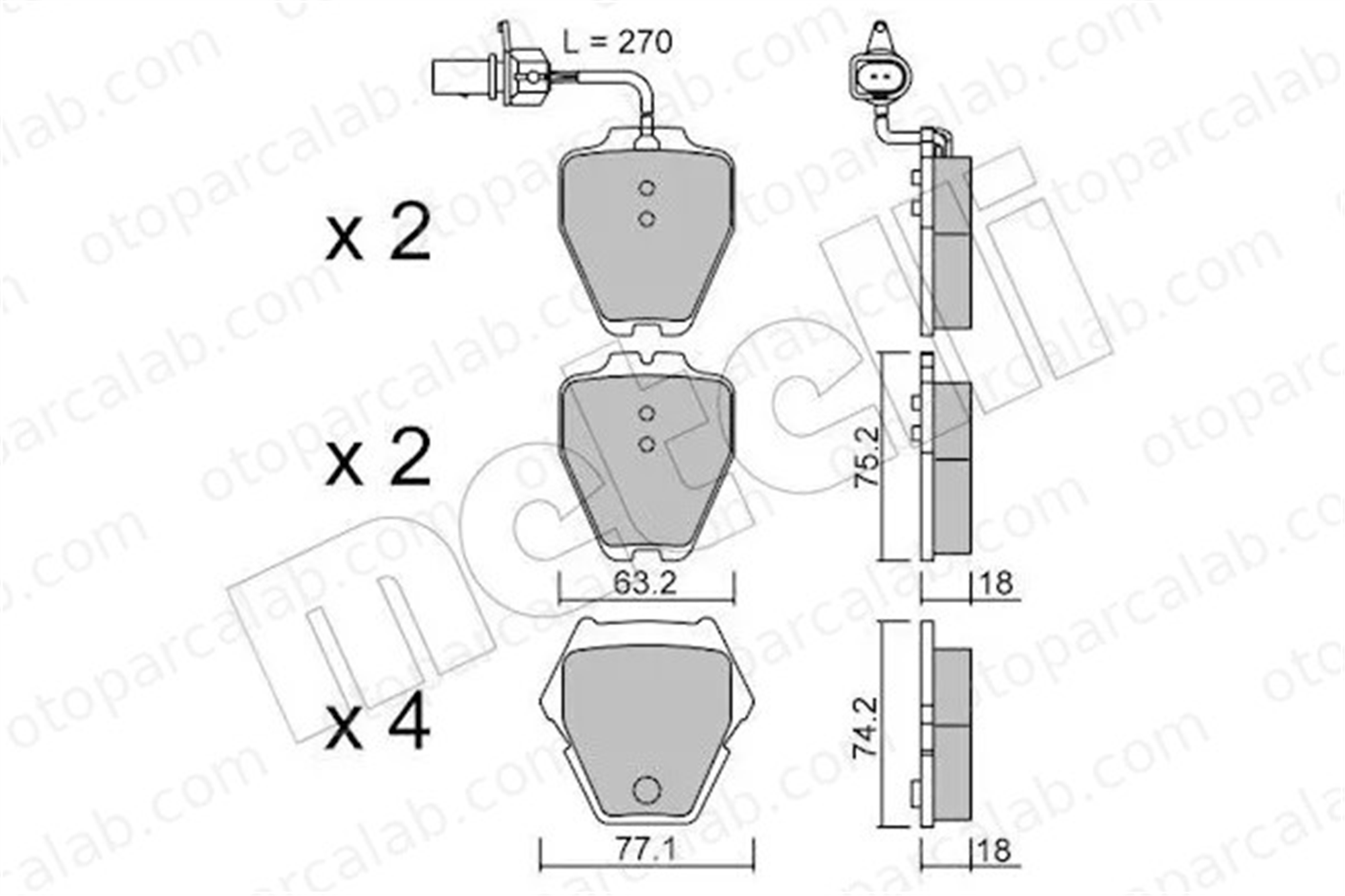 MANDO MBF01C0882 Fren Disk Balata Ön AUDI A6 C5 Avant A6 C5 MBF01C0882 4B0698151S