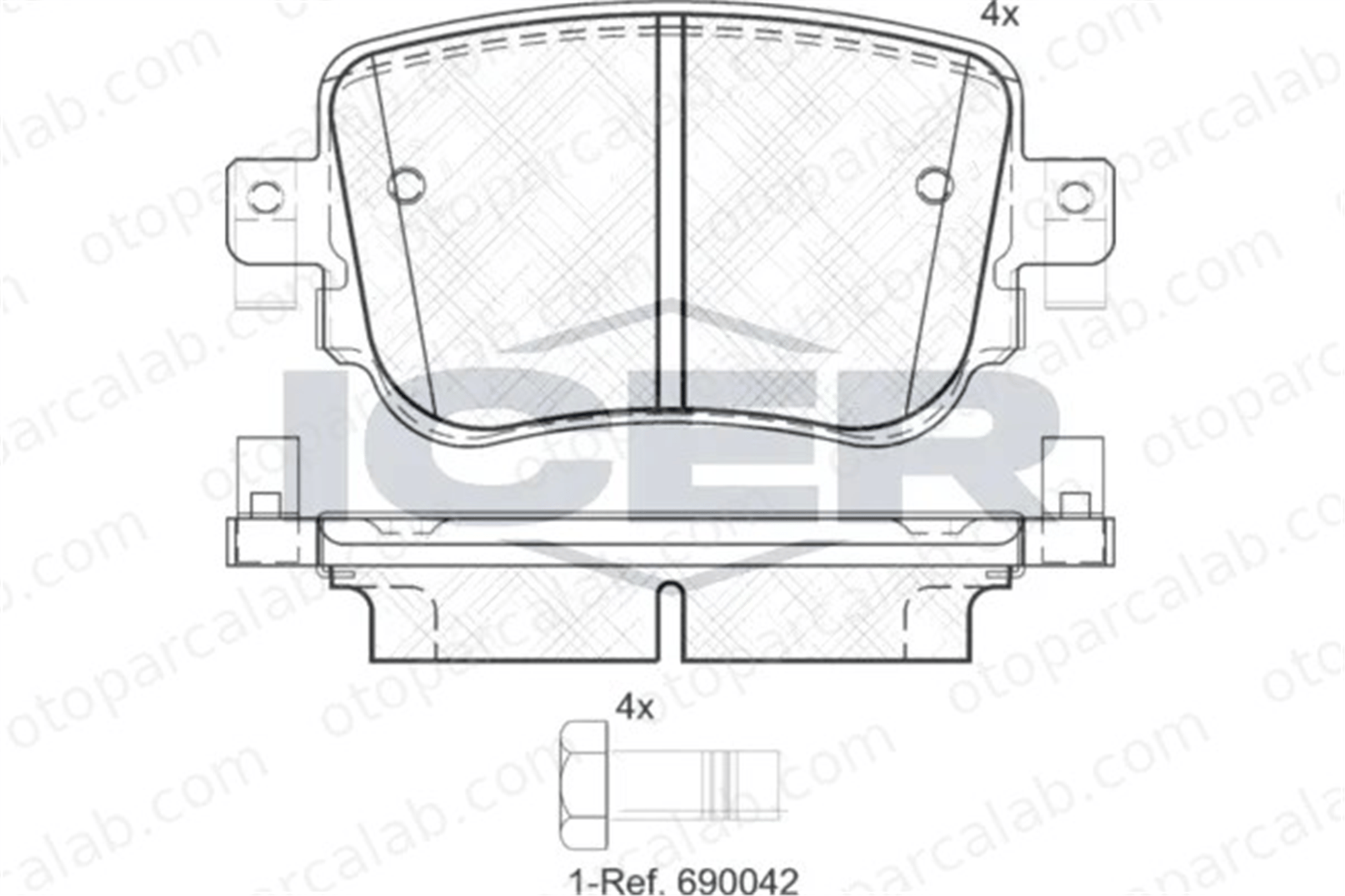 MANDO MBF01CR0039 Fren Disk Balata Ön SEAT LEON ST LEON MBF01CR0039 7N0698451B