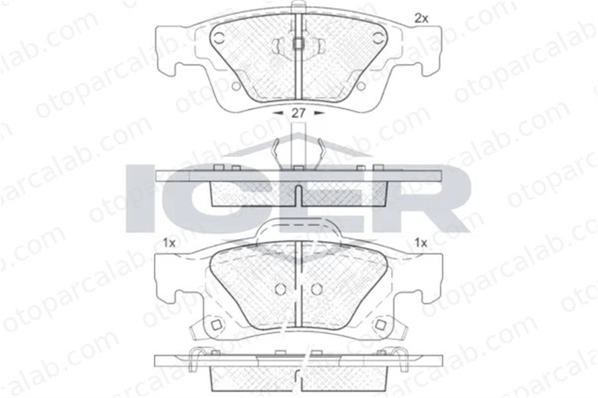 MANDO MBF01CR0151 Fren Disk Balata Ön JEEP GRAND CHEROKEE IV DODGE DURANGO MBF01CR0151 68516694AB