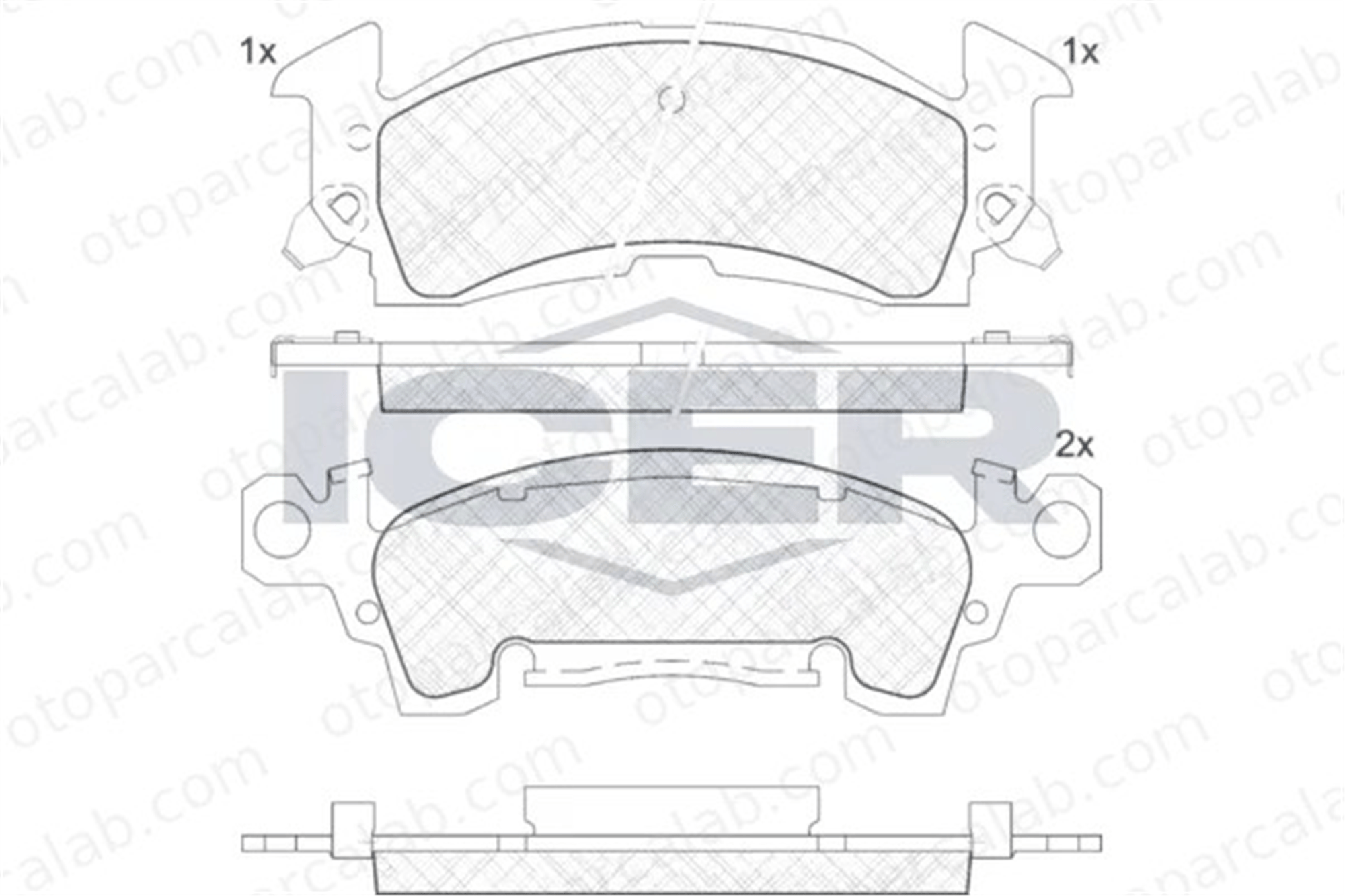 MANDO MBF01CR0238 Fren Disk Balata Ön CHEVROLET CAPRICE CAPRICE Station wagon MBF01CR0238 1154578