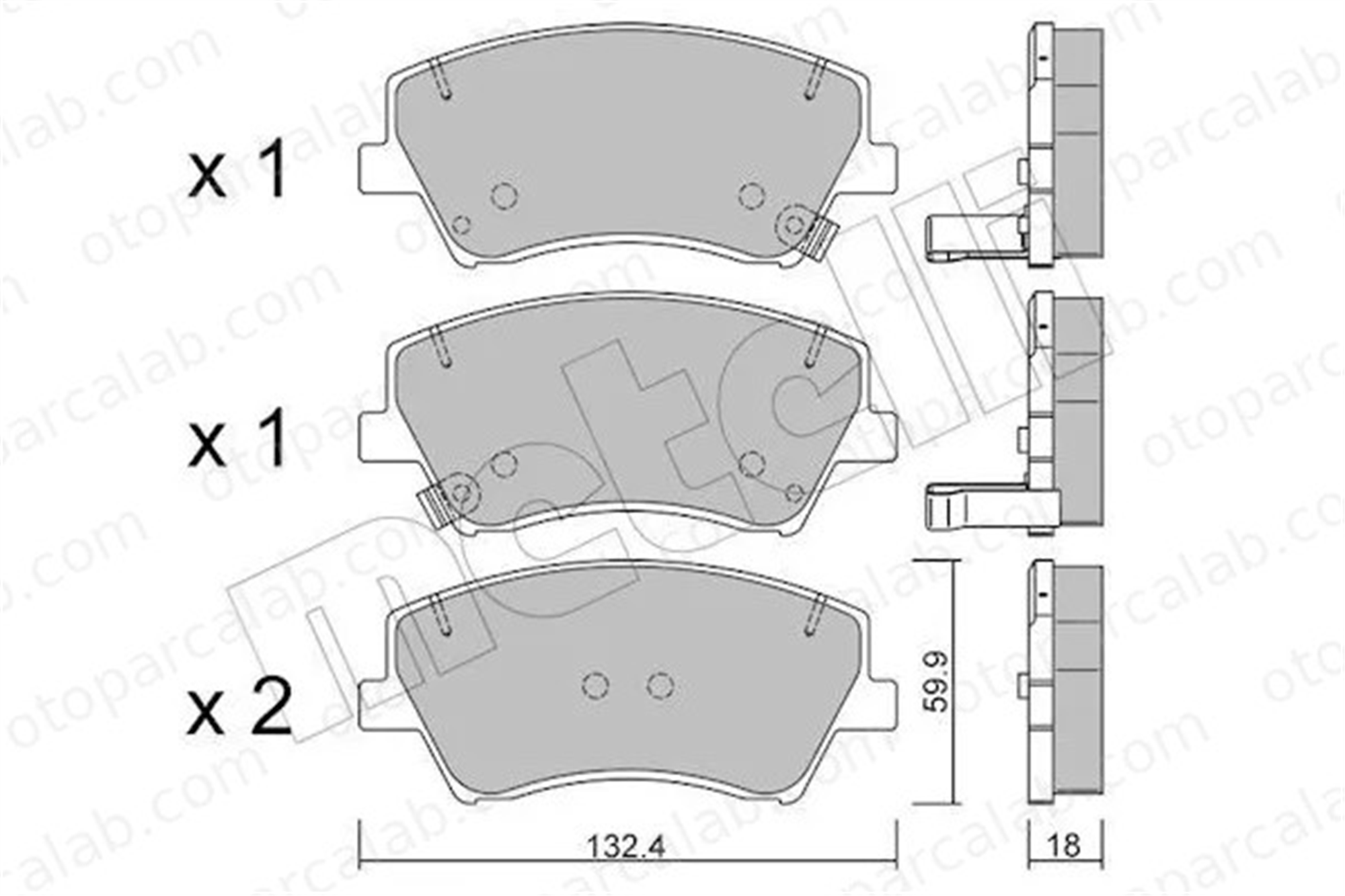 MANDO MBF01CR0299 Fren Disk Balata Ön HYUNDAI IONIQ KIA NIRO I MBF01CR0299 58101F2A00