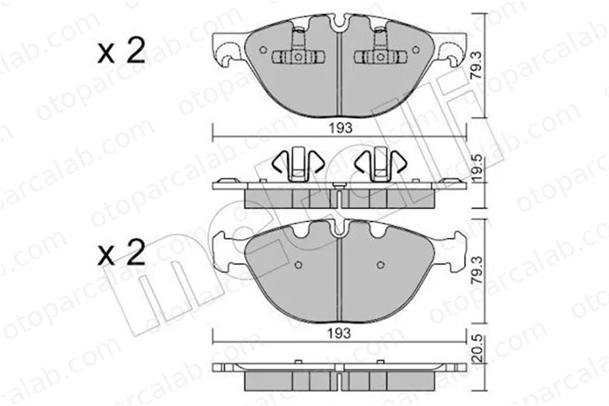 MANDO MBF01CR0301 Fren Disk Balata Ön BMW X5 X6 MBF01CR0301 34116778048