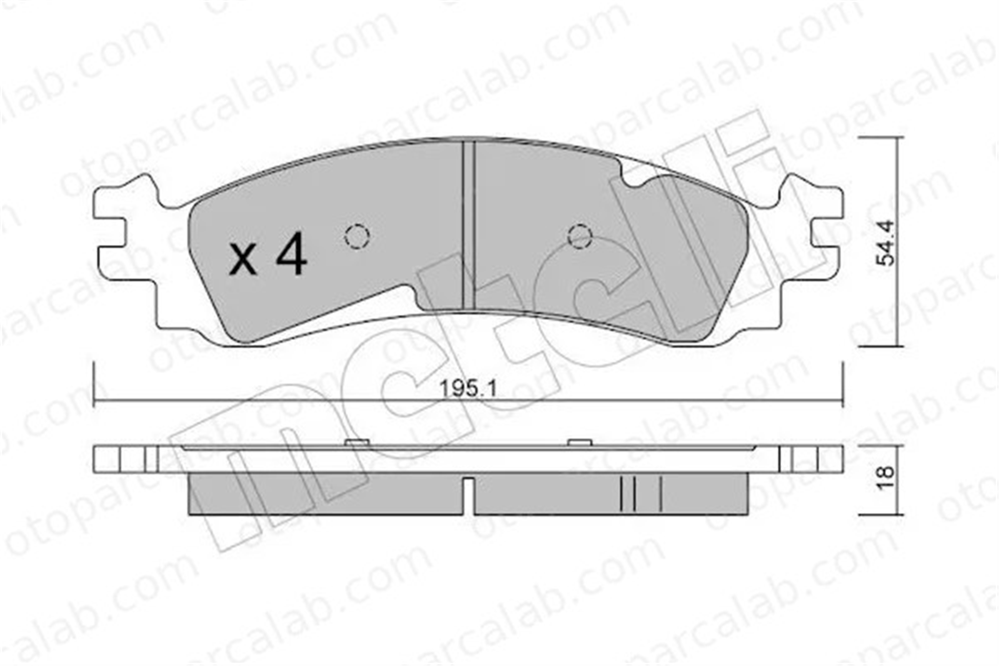 MANDO MBF01CR0320 Fren Disk Balata Ön FORD USA TAURUS MBF01CR0320 6L2Z2001A