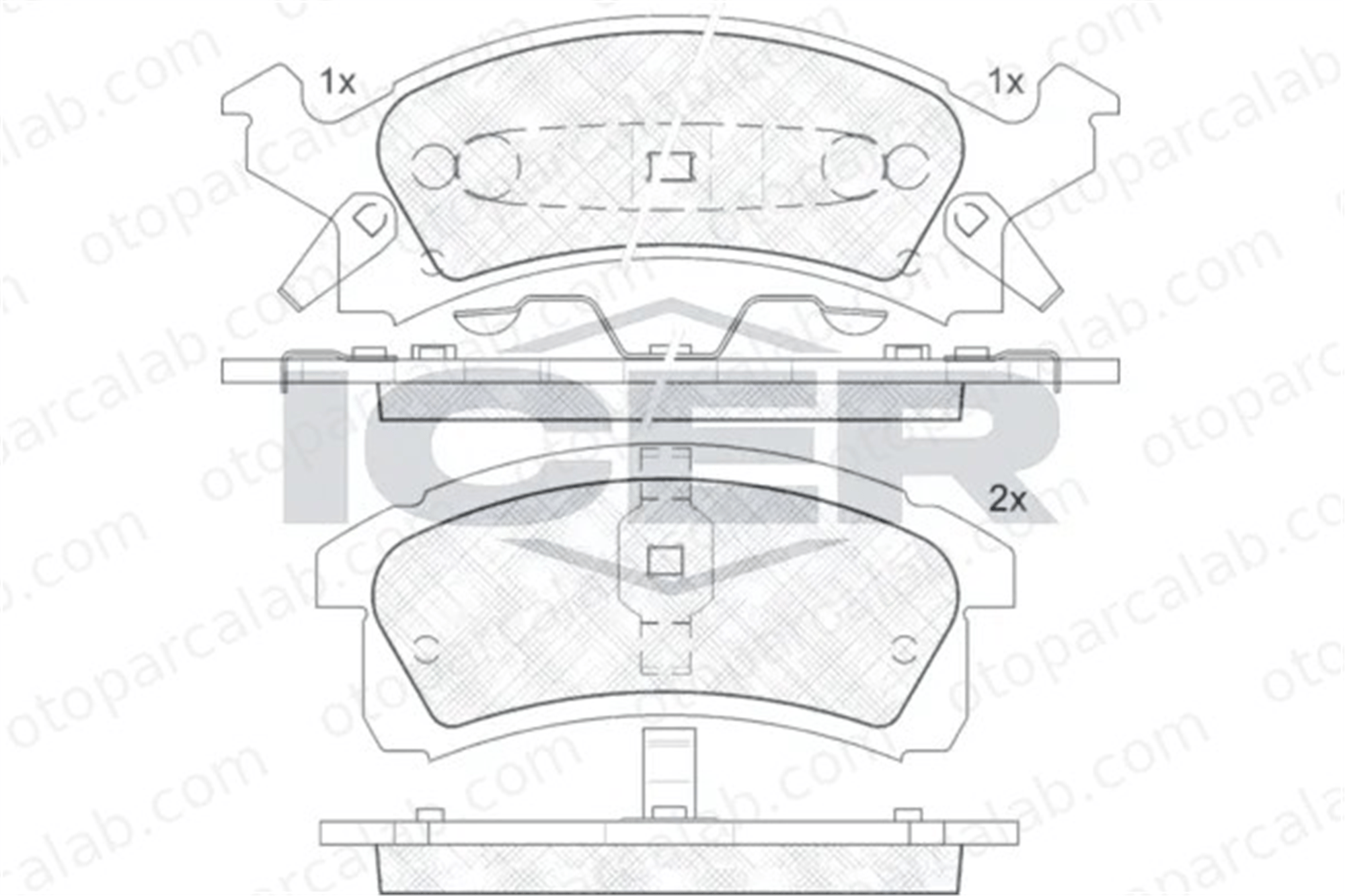 MANDO MBF01CR0372 Fren Disk Balata Ön CHEVROLET BERETTA Coupe BUICK SKYLARK MBF01CR0372 12370005