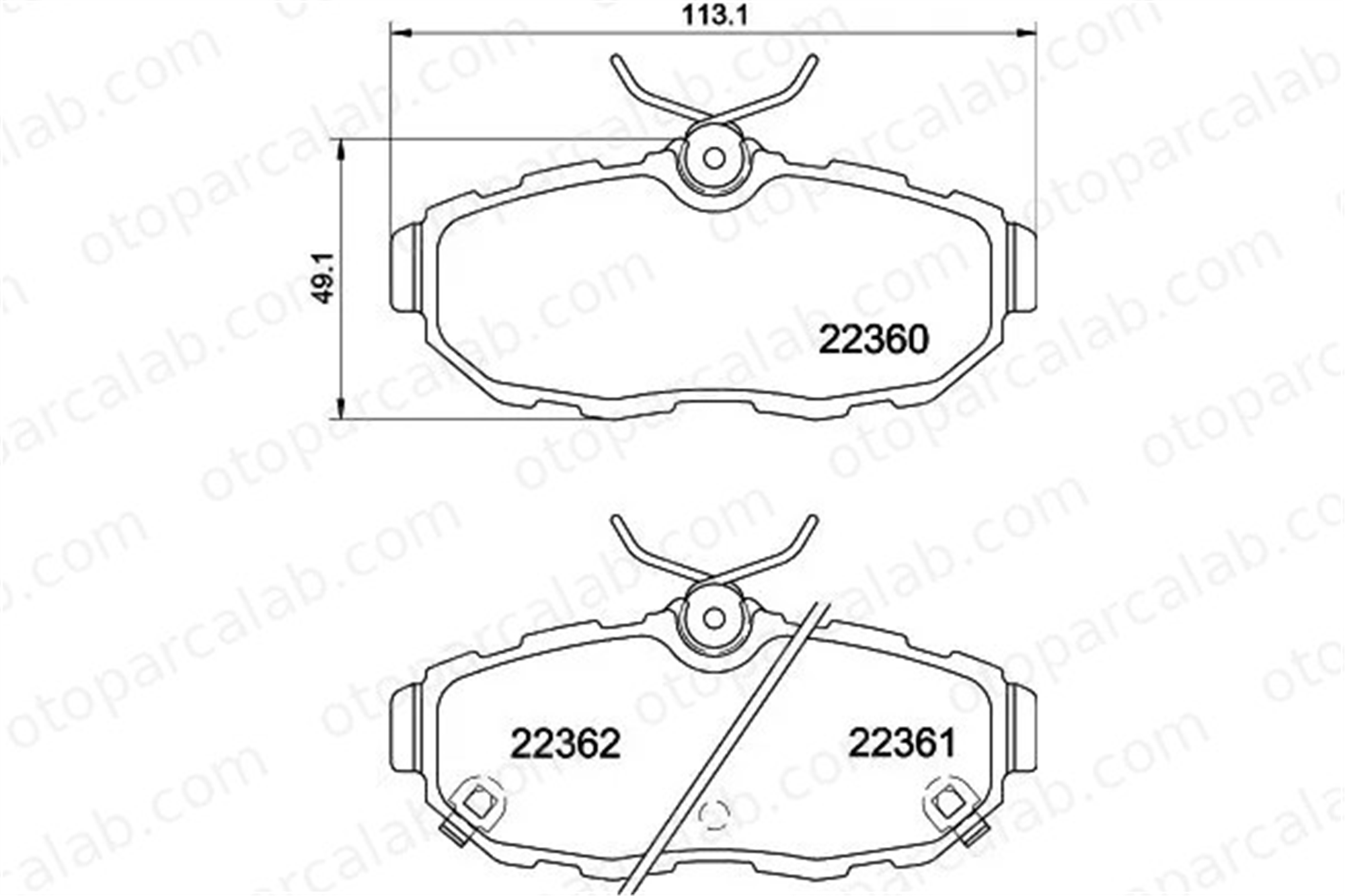 MANDO MBF01CR0796 Fren Disk Balata Ön FORD USA MUSTANG Convertible MUSTANG Coupe MBF01CR0796 BR3Z2200B