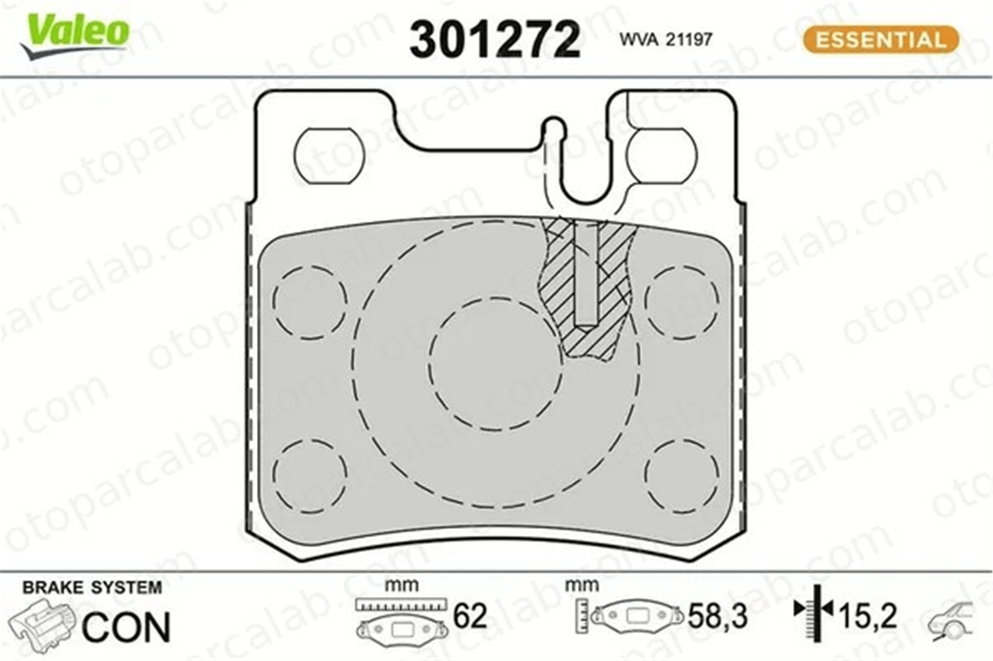 MANDO MBF01CR0797 Fren Disk Balata Ön MERCEDES-BENZ 124 T-Model E-SERISI MBF01CR0797 14200220