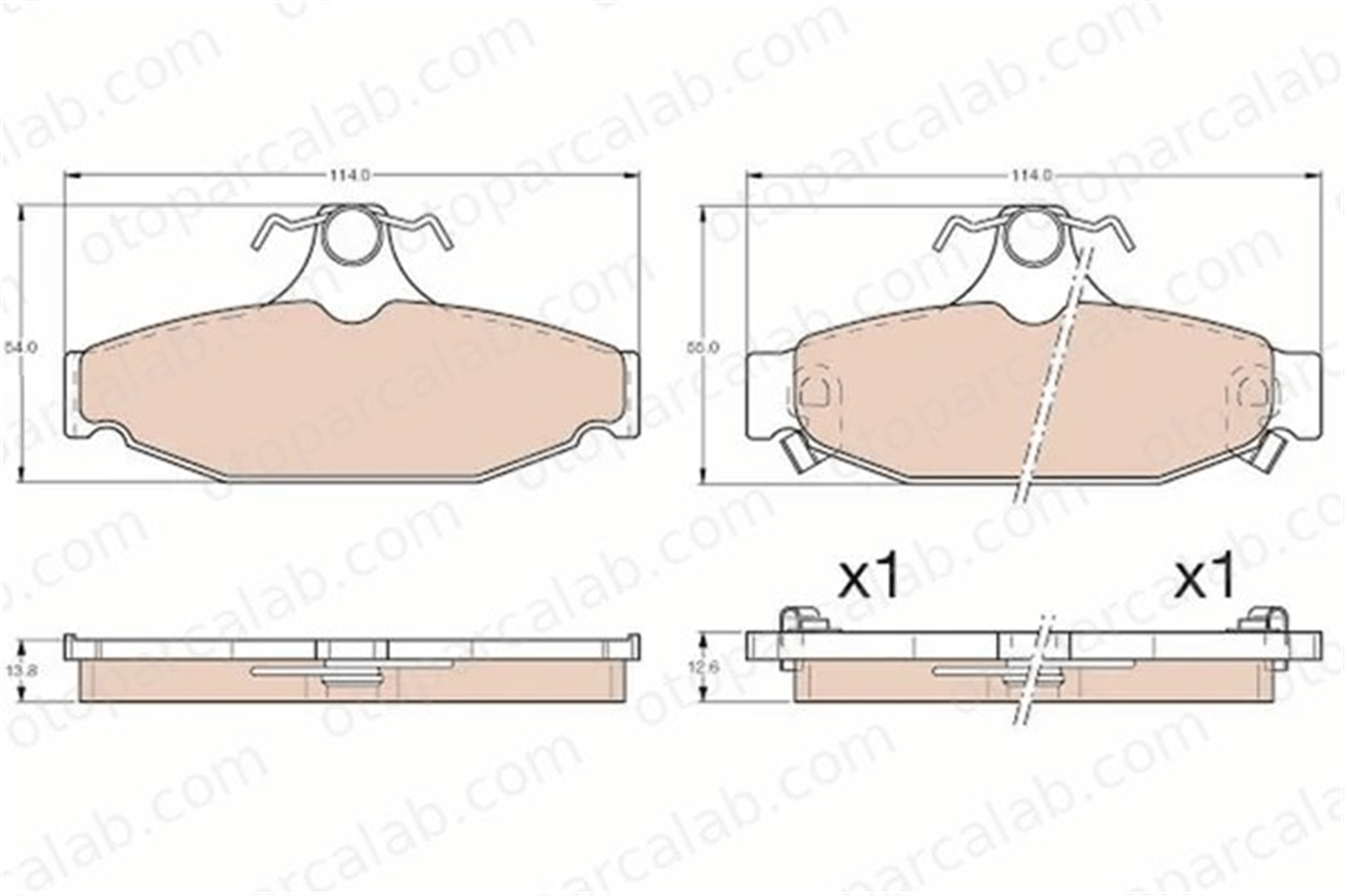 MANDO MBF01CR1017 Fren Disk Balata Ön CHEVROLET CAMARO CAMARO Cabrio MBF01CR1017 10112657