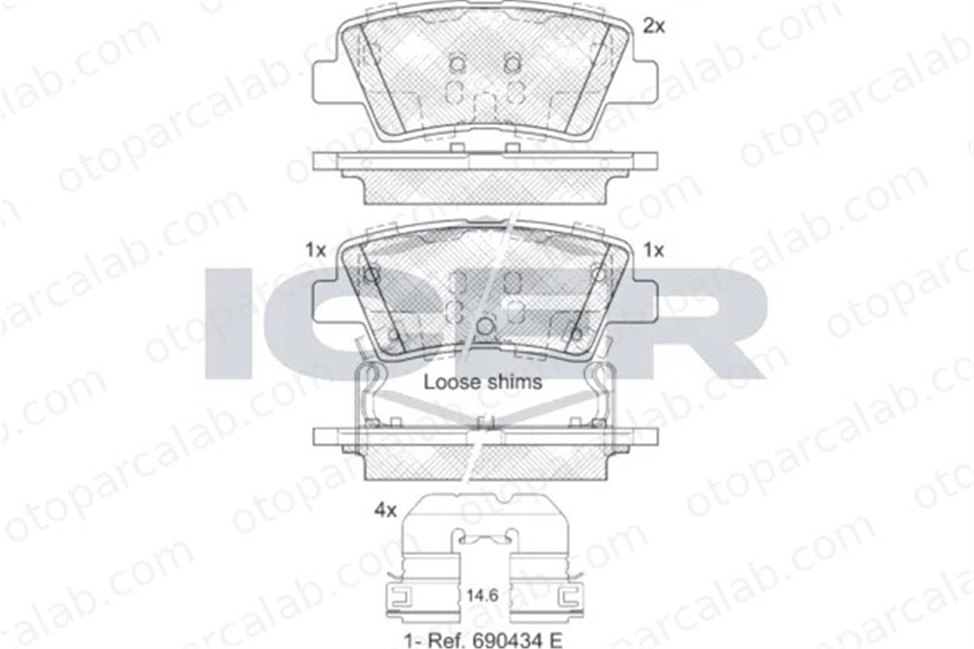 MANDO MBF01CRK0223 Fren Disk Balata Ön HYUNDAI TUCSON KIA SPORTAGE IV MBF01CRK0223 58302D3A71