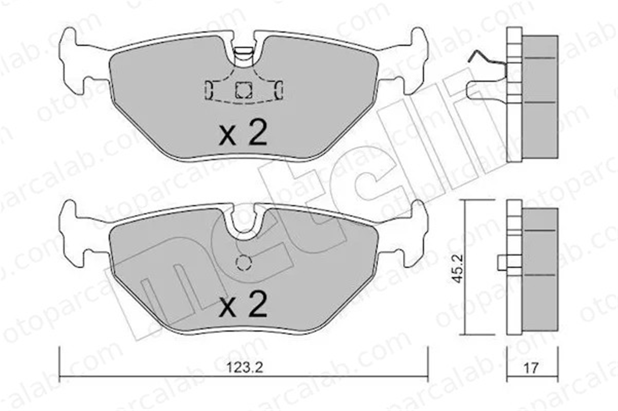 MANDO MBF01CRK0301 Fren Disk Balata Ön BMW 3 Z3 Roadster MBF01CRK0301 34211160340