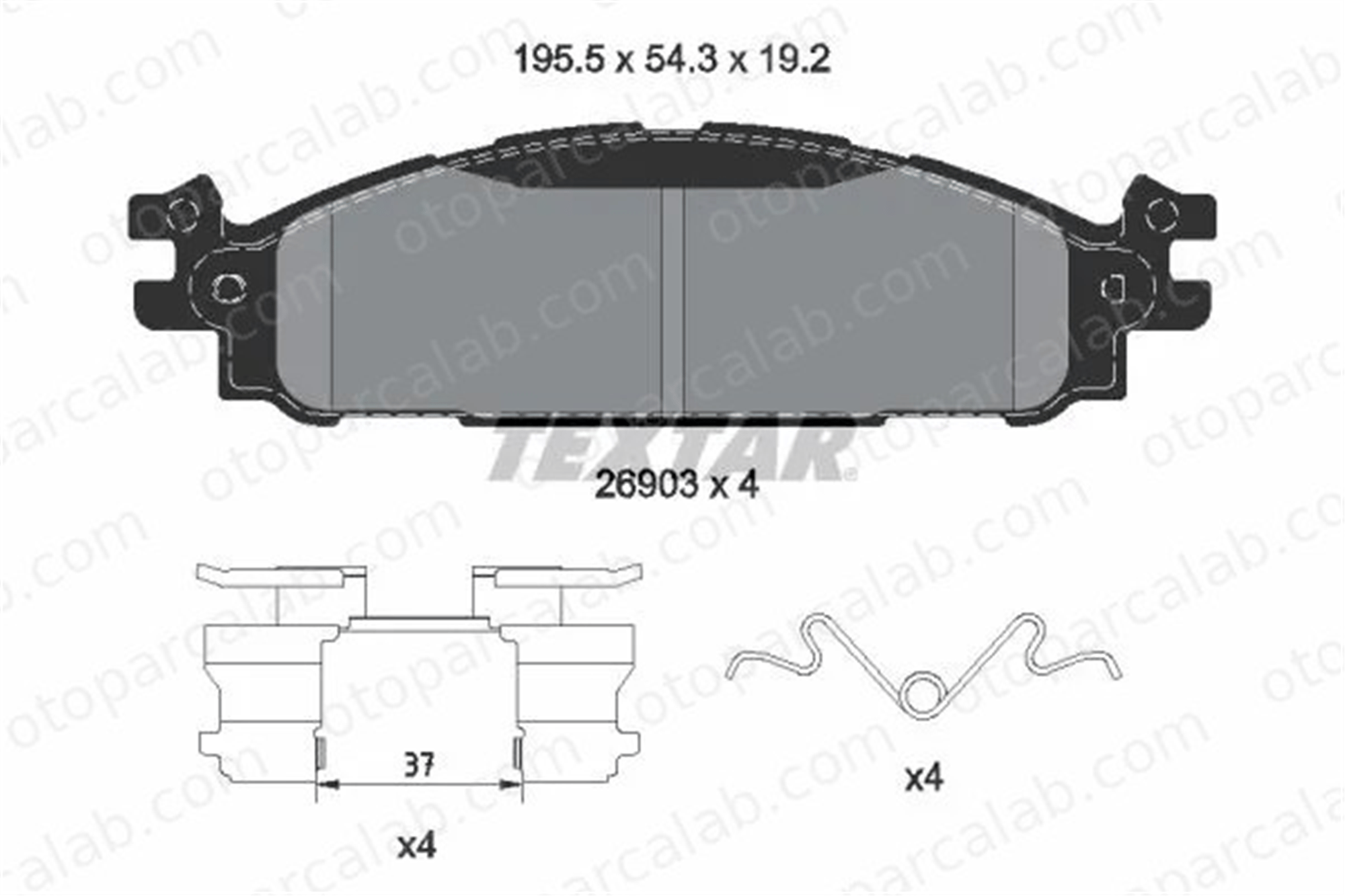 MANDO MBF01CRK0335 Fren Disk Balata Ön FORD USA EXPLORER TAURUS MBF01CRK0335 BB5Z2001A