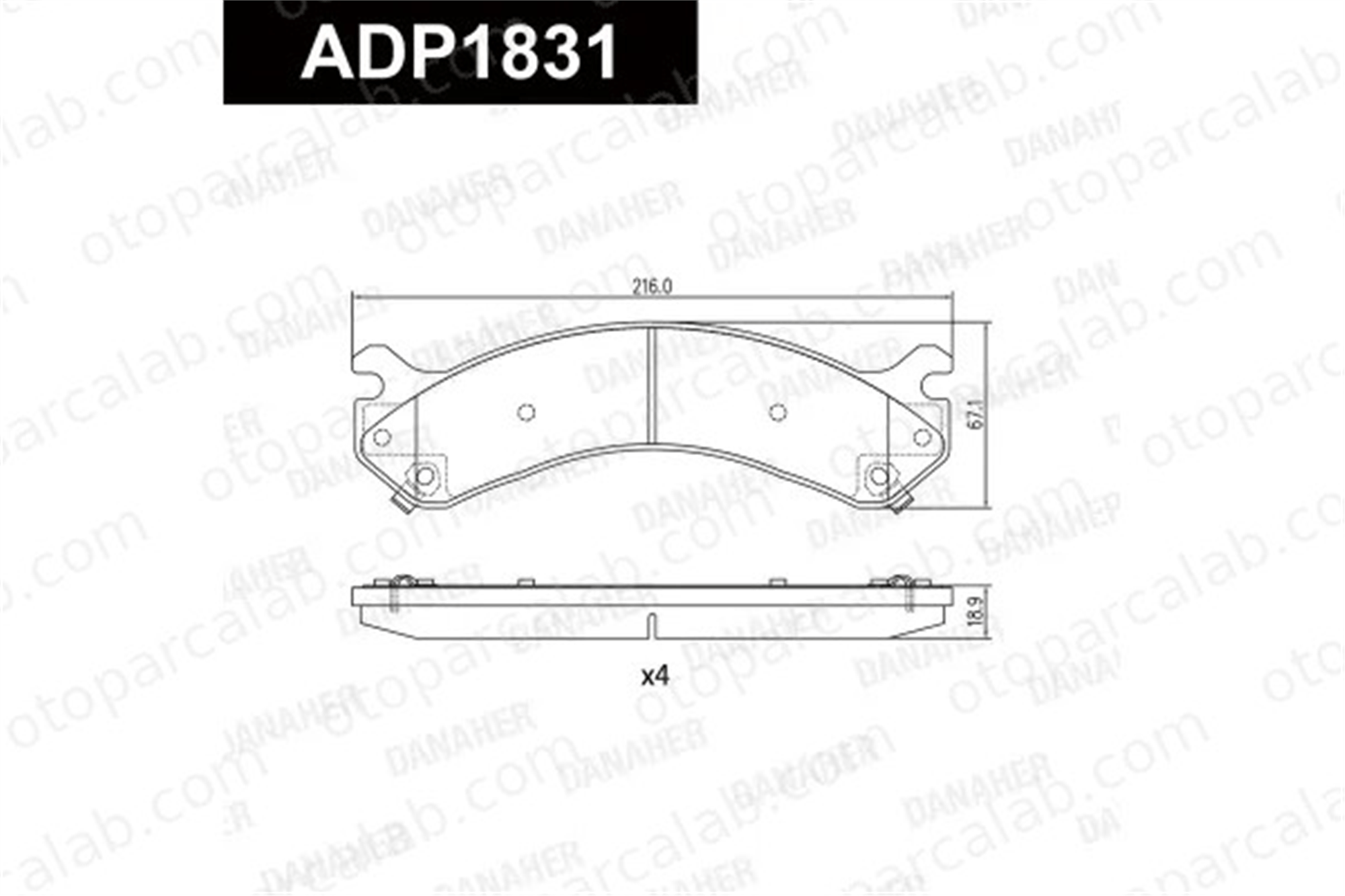 MANDO MBF01CRK0429 Fren Disk Balata Ön HUMMER HUMMER H2 SUT MBF01CRK0429 25927114