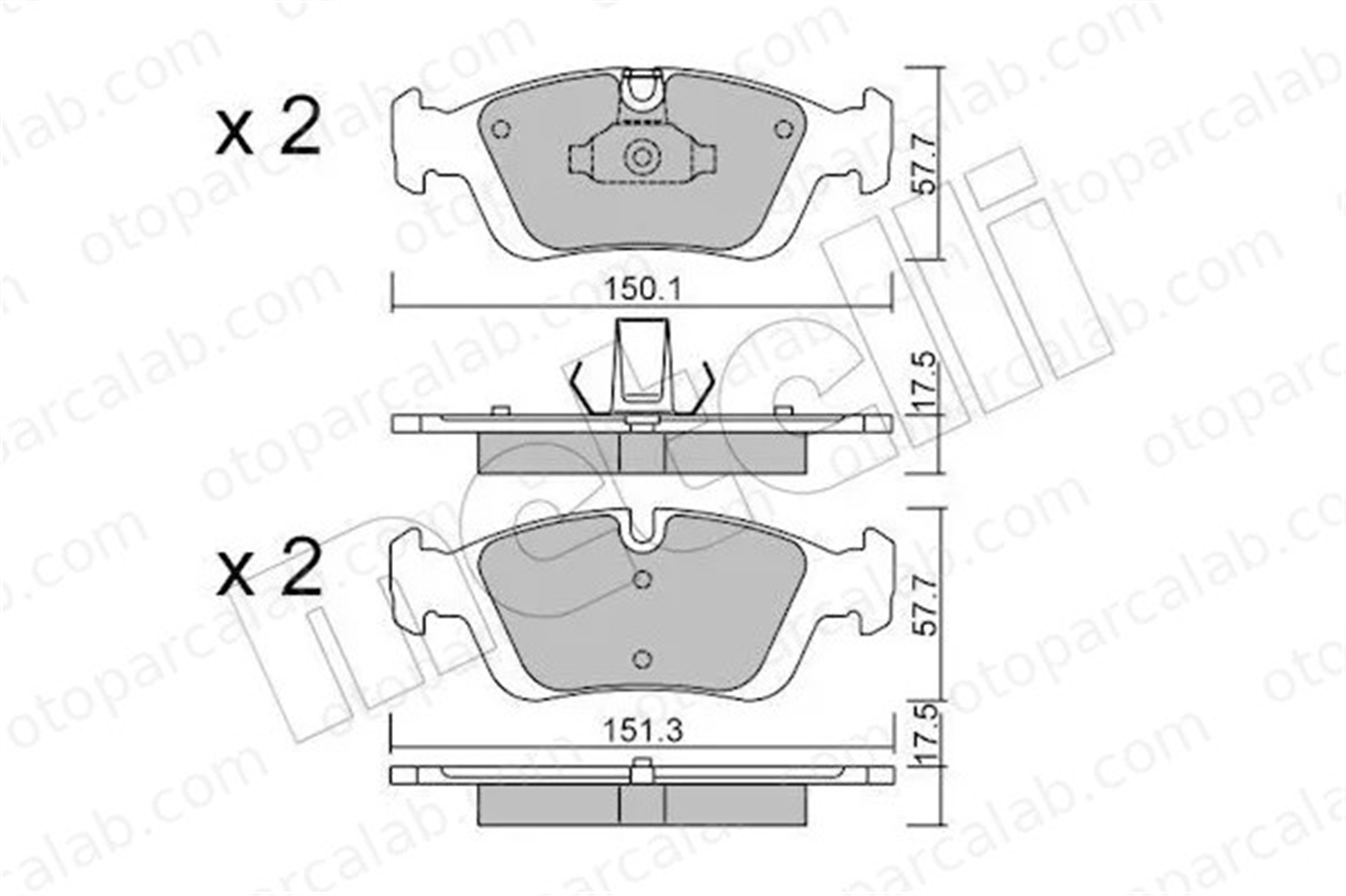 MANDO MBF01CRK0609 Fren Disk Balata Ön BMW 3 3 Touring MBF01CRK0609 34116761242